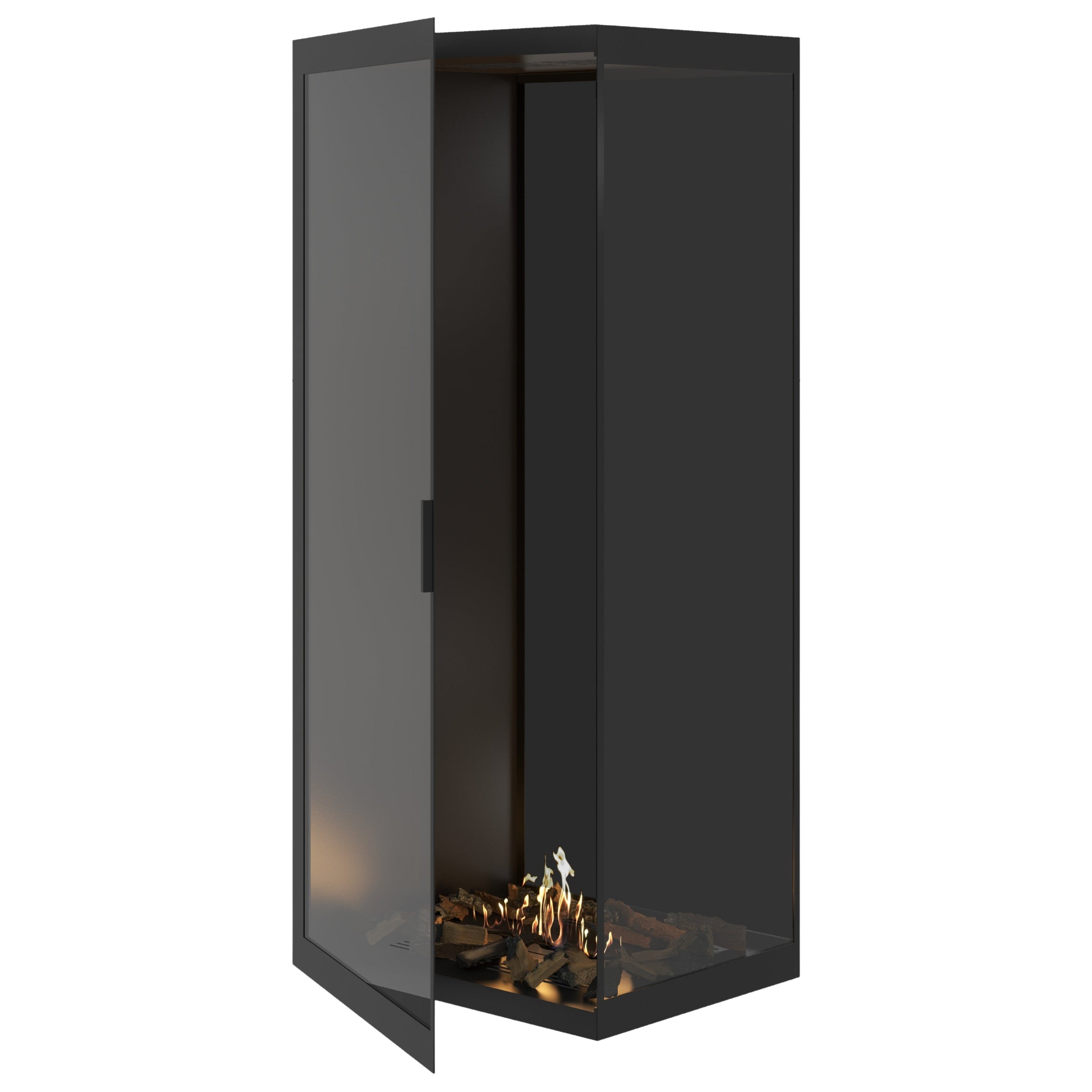 Base Vertical Hoekhaard Rechts Volle Glas 80 x 200 cm – afbeelding 1