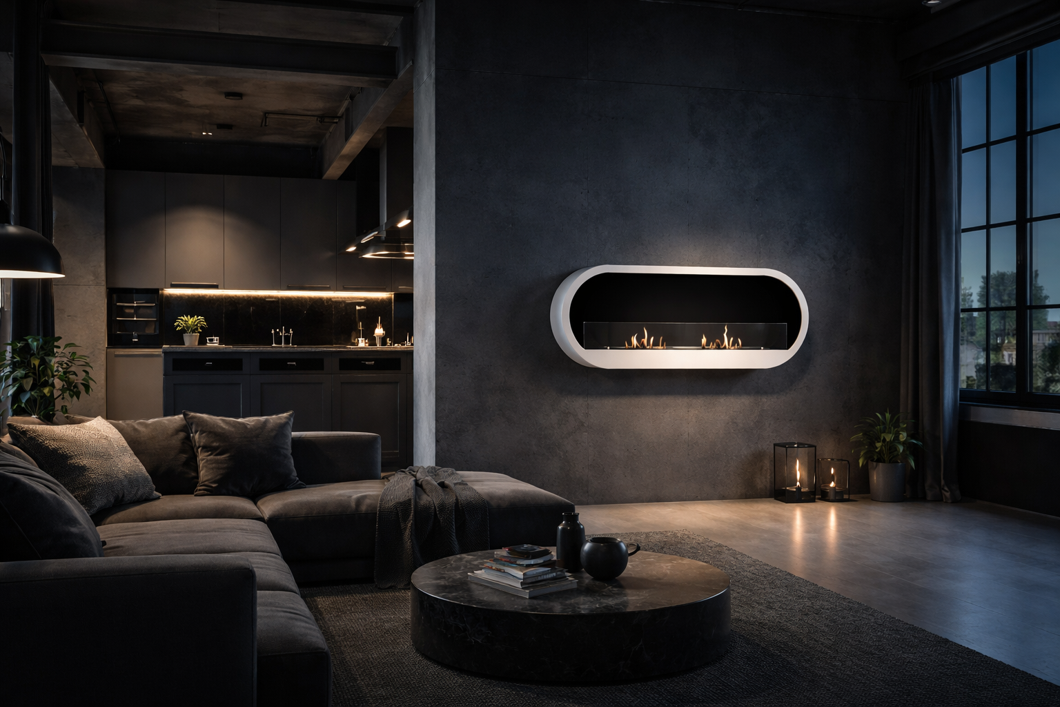 Bellen Bio Ethanol Wandhaard 100 cm – afbeelding 3
