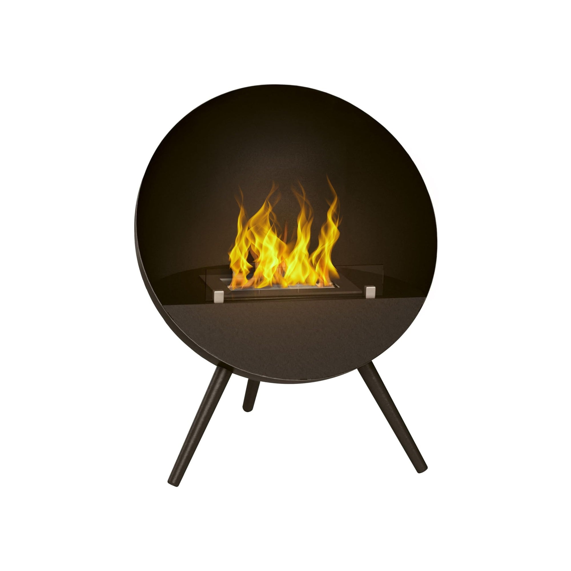 Bollo Flame Zwart Vrijstaand  Bio-Ethanol Haard