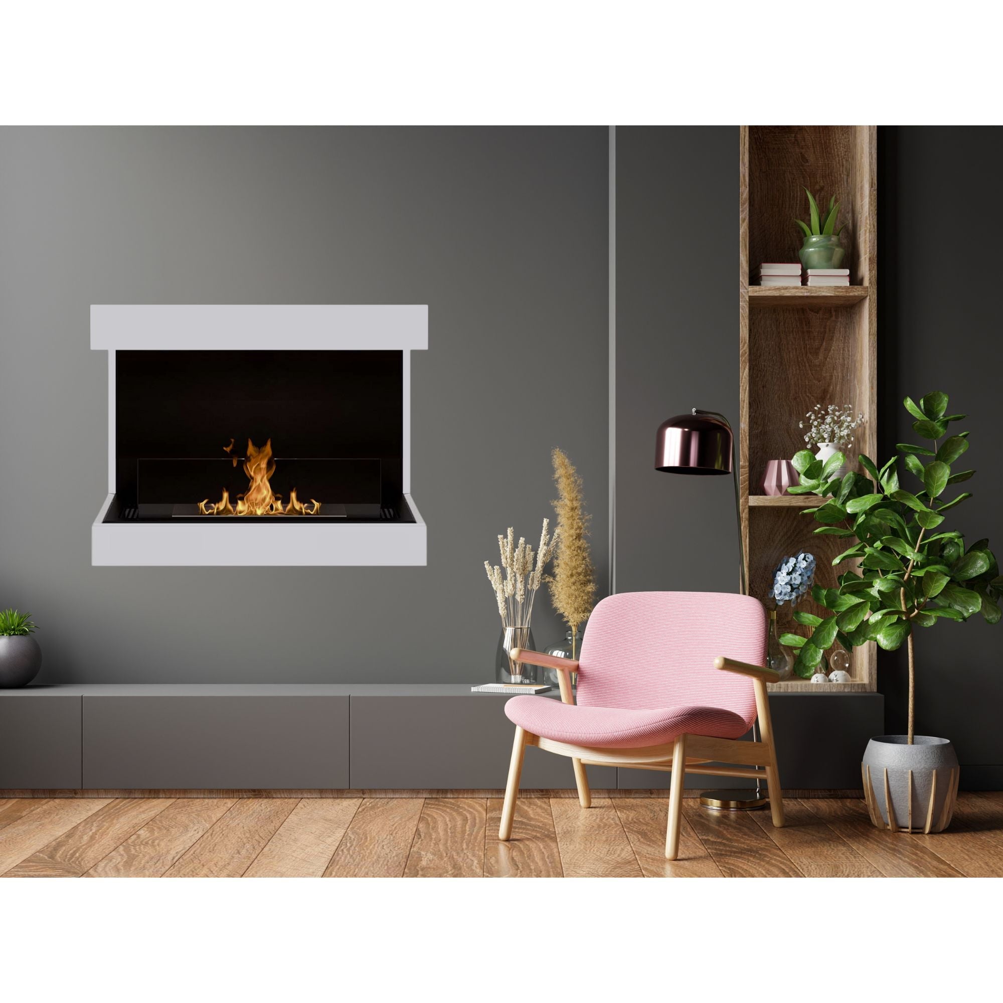 Caal Bio Ethanol Wandhaard 70 cm – afbeelding 3