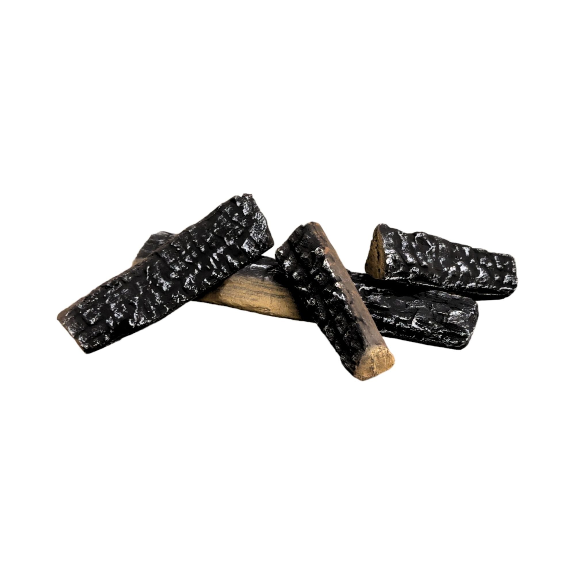 Decoratieve Keramische Houtblokken 4-delig – afbeelding 1