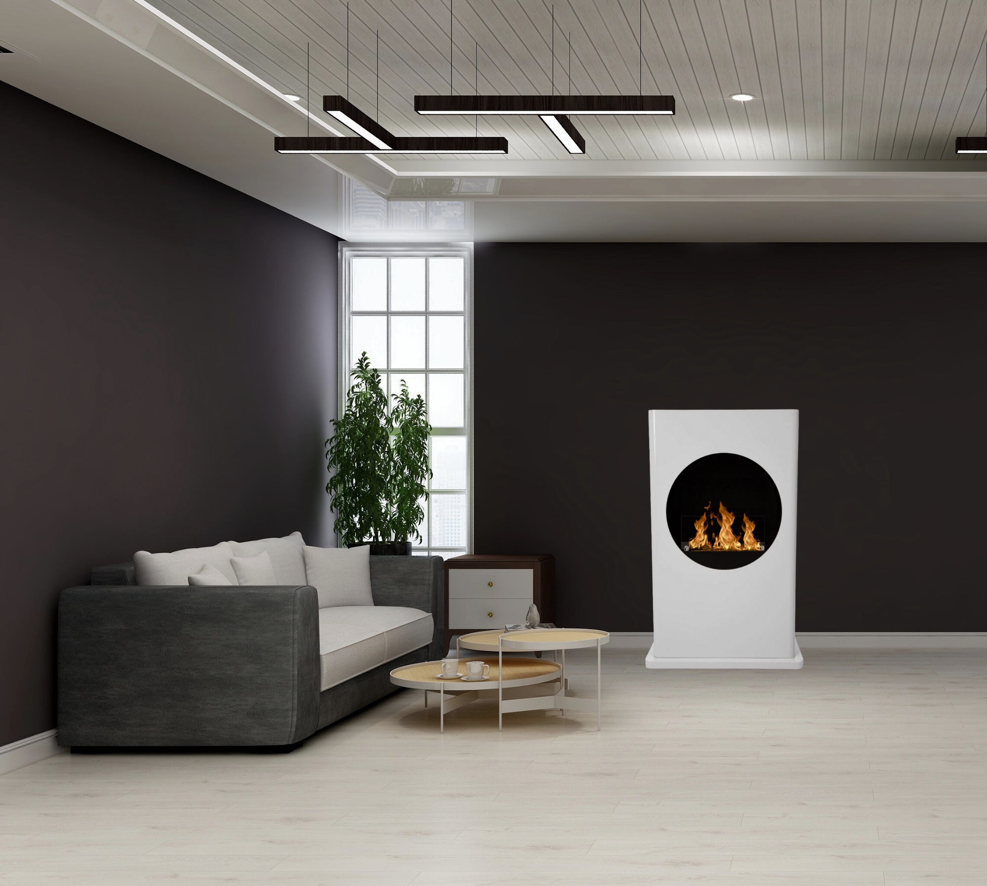 Dio Bio Ethanol Vrijstaand Haard H100 cm – afbeelding 4