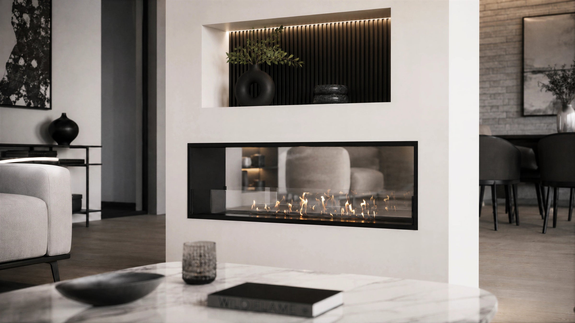 Fame Bio Ethanol Doorkijkhaard 120 cm – afbeelding 2