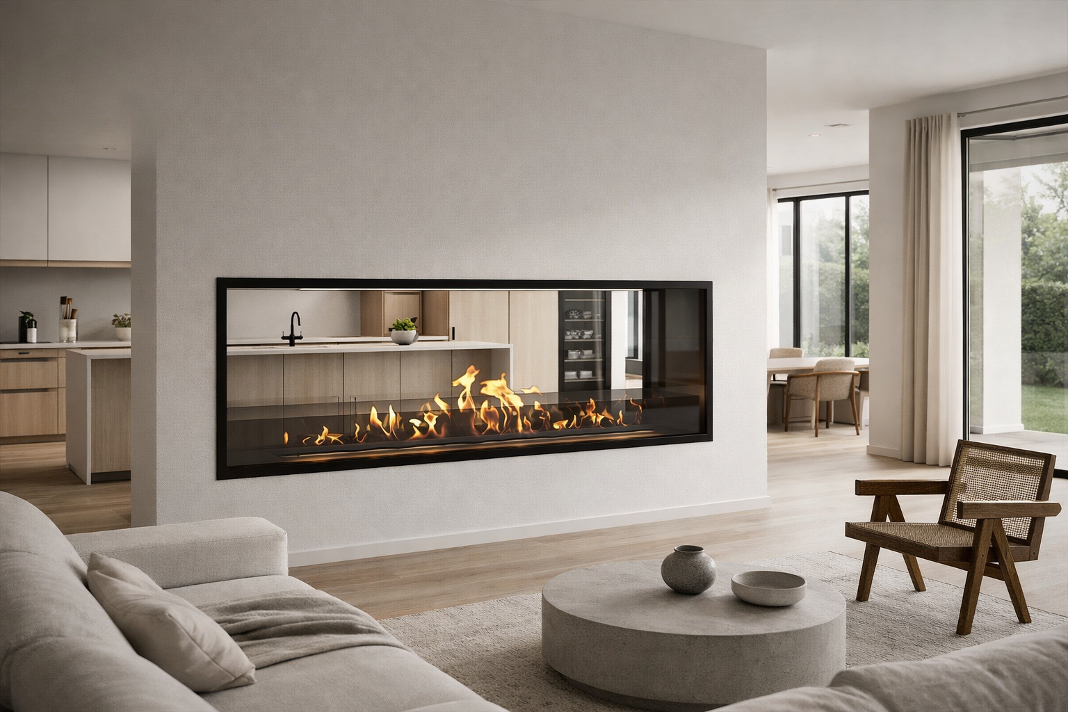 Fame Bio Ethanol Doorkijkhaard 160 cm – afbeelding 2