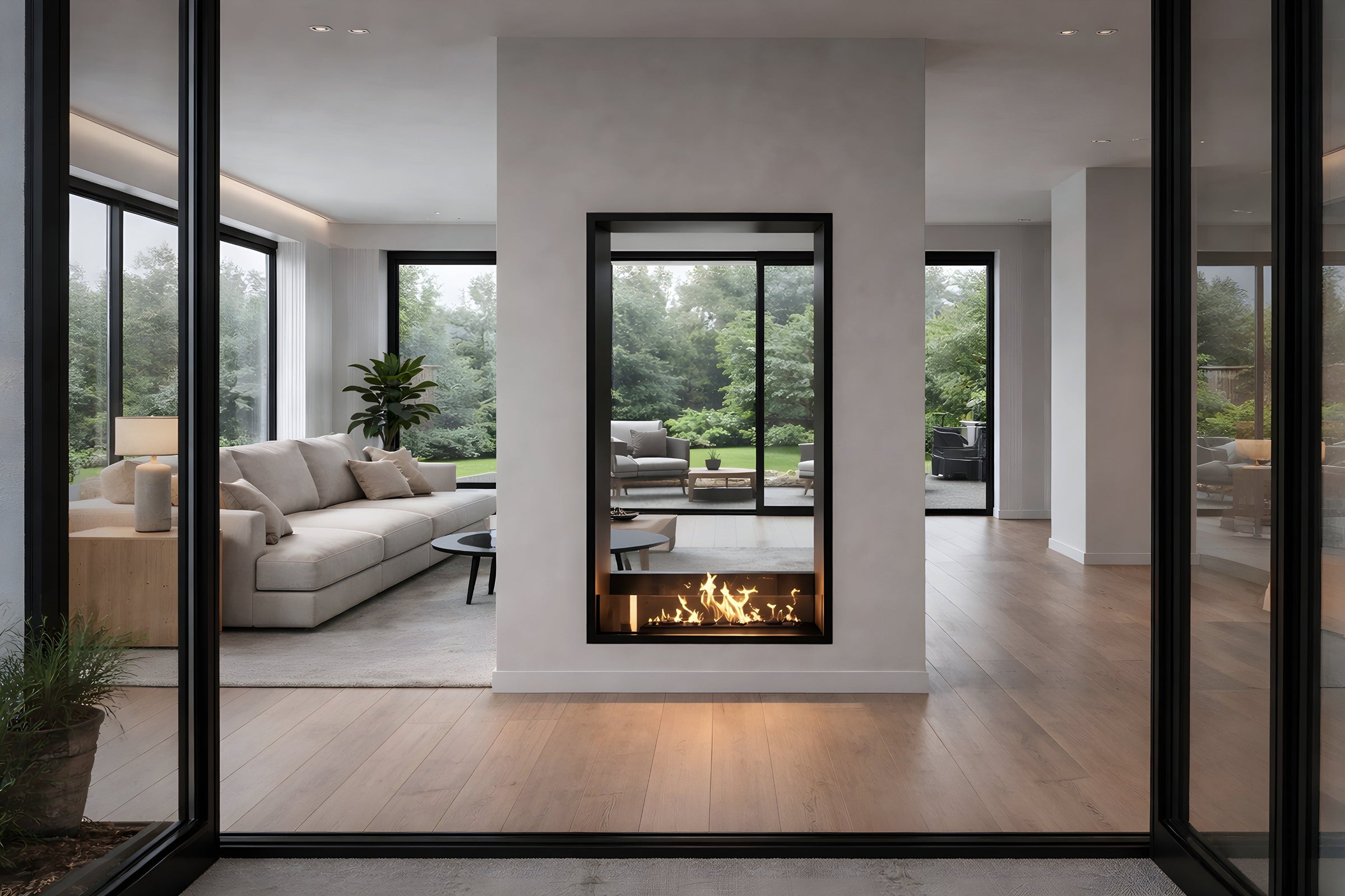 Fame Vertical Bio Ethanol Doorkijkhaard 100 x 180 cm – afbeelding 3