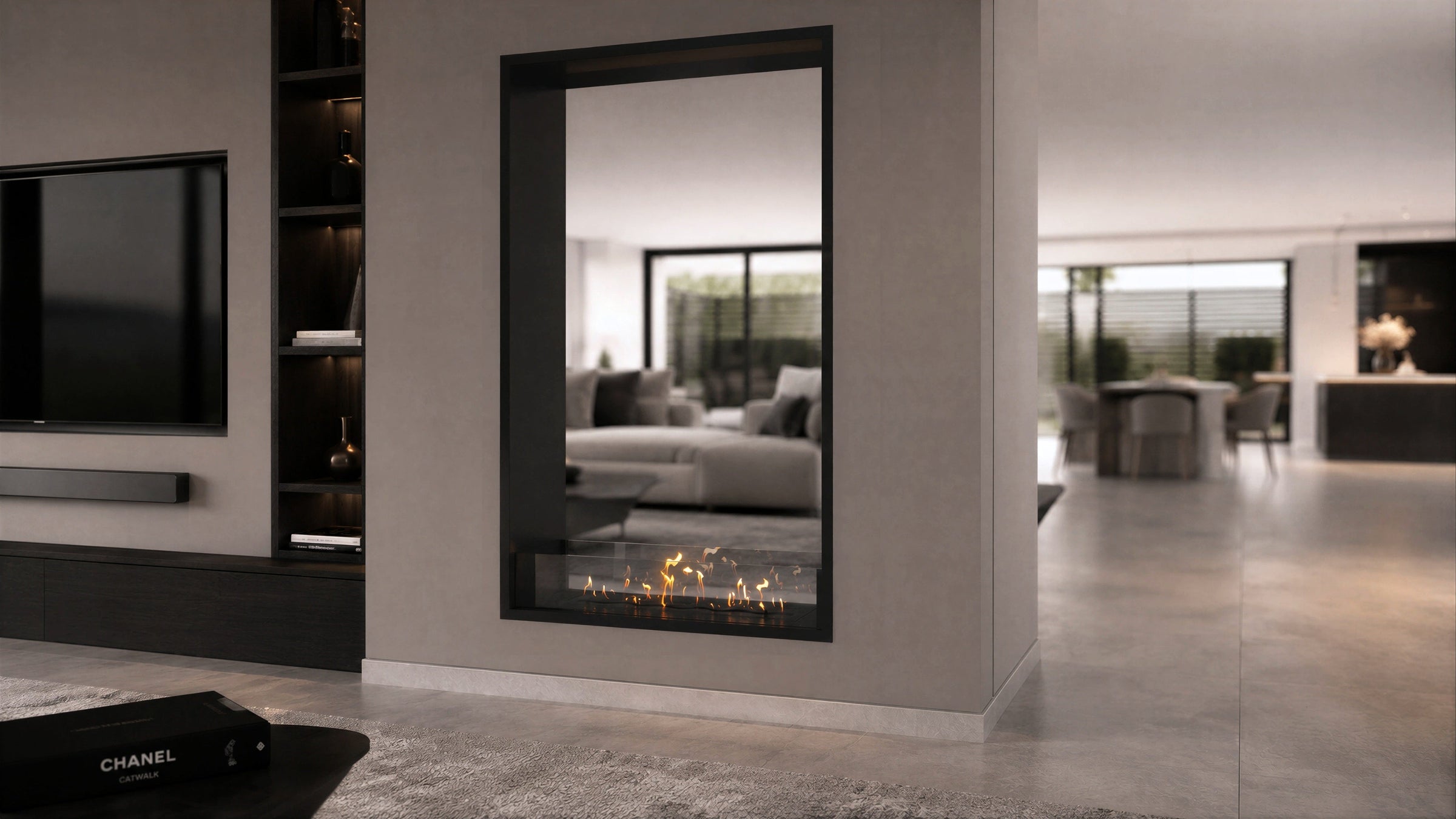 Fame Vertical Bio Ethanol Doorkijkhaard 100 x 100 cm – afbeelding 2