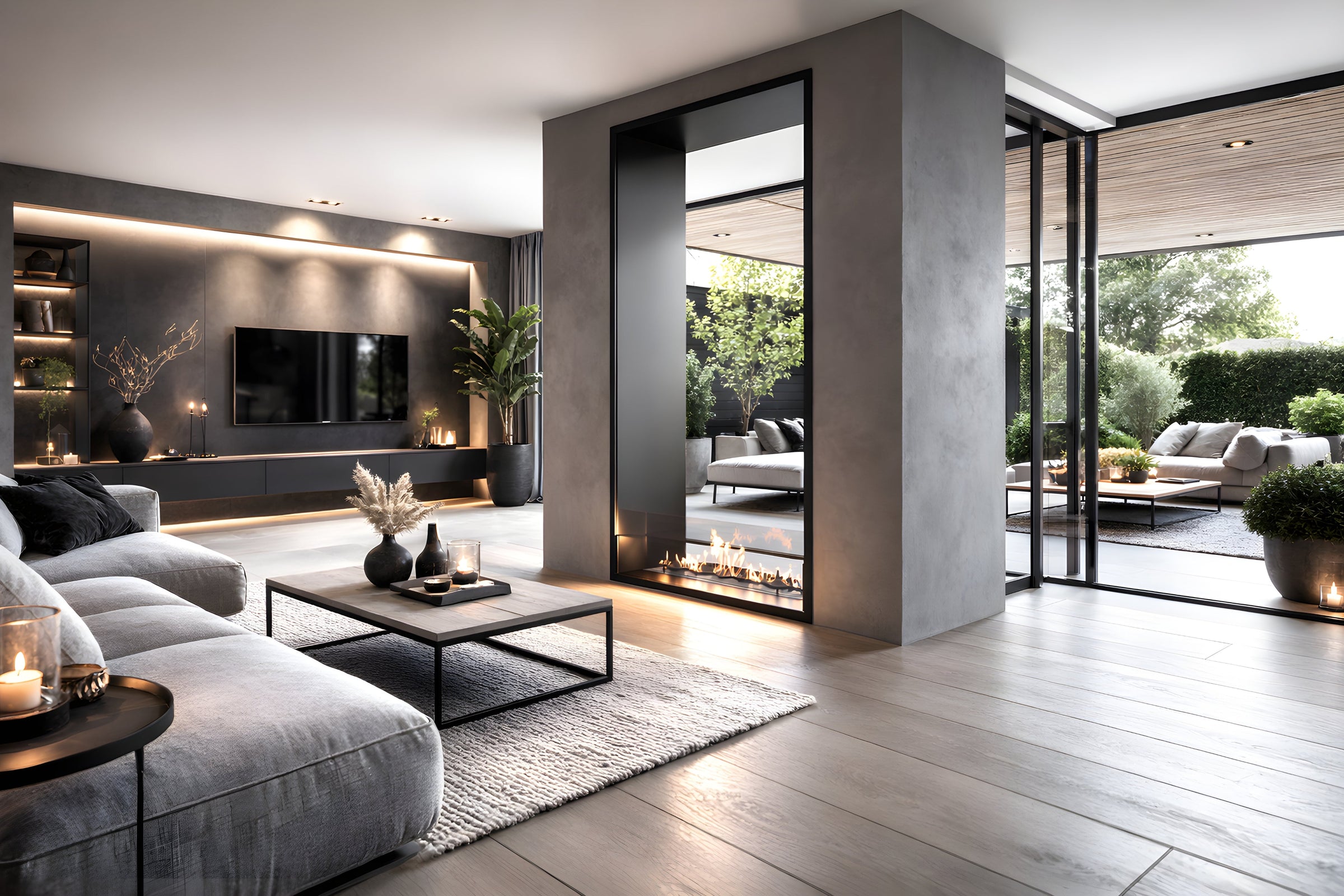 Fame Vertical Bio Ethanol Doorkijkhaard 100 x 180 cm – afbeelding 2