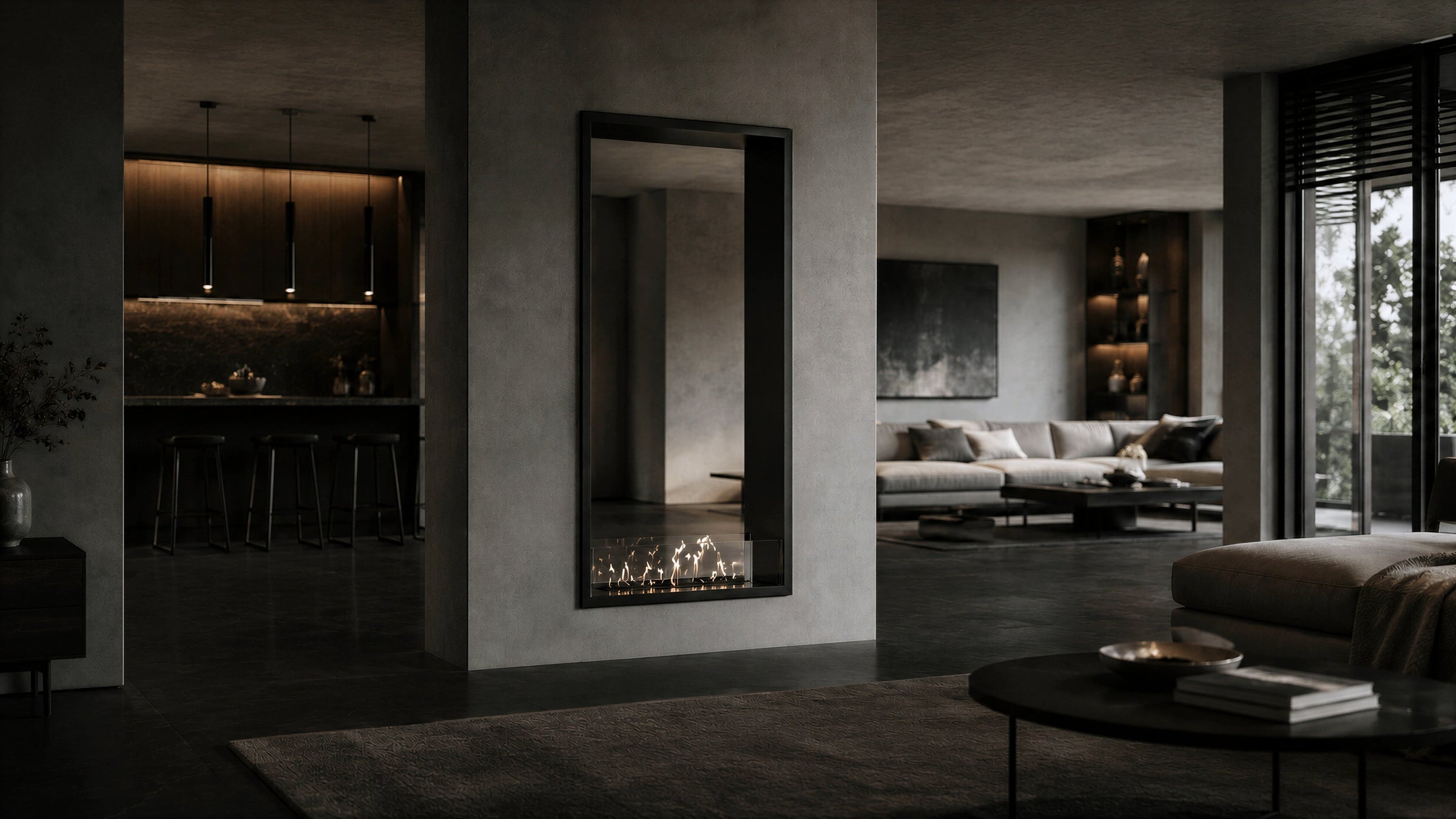 Fame Vertical Bio Ethanol Doorkijkhaard 100 x 120 cm – afbeelding 2