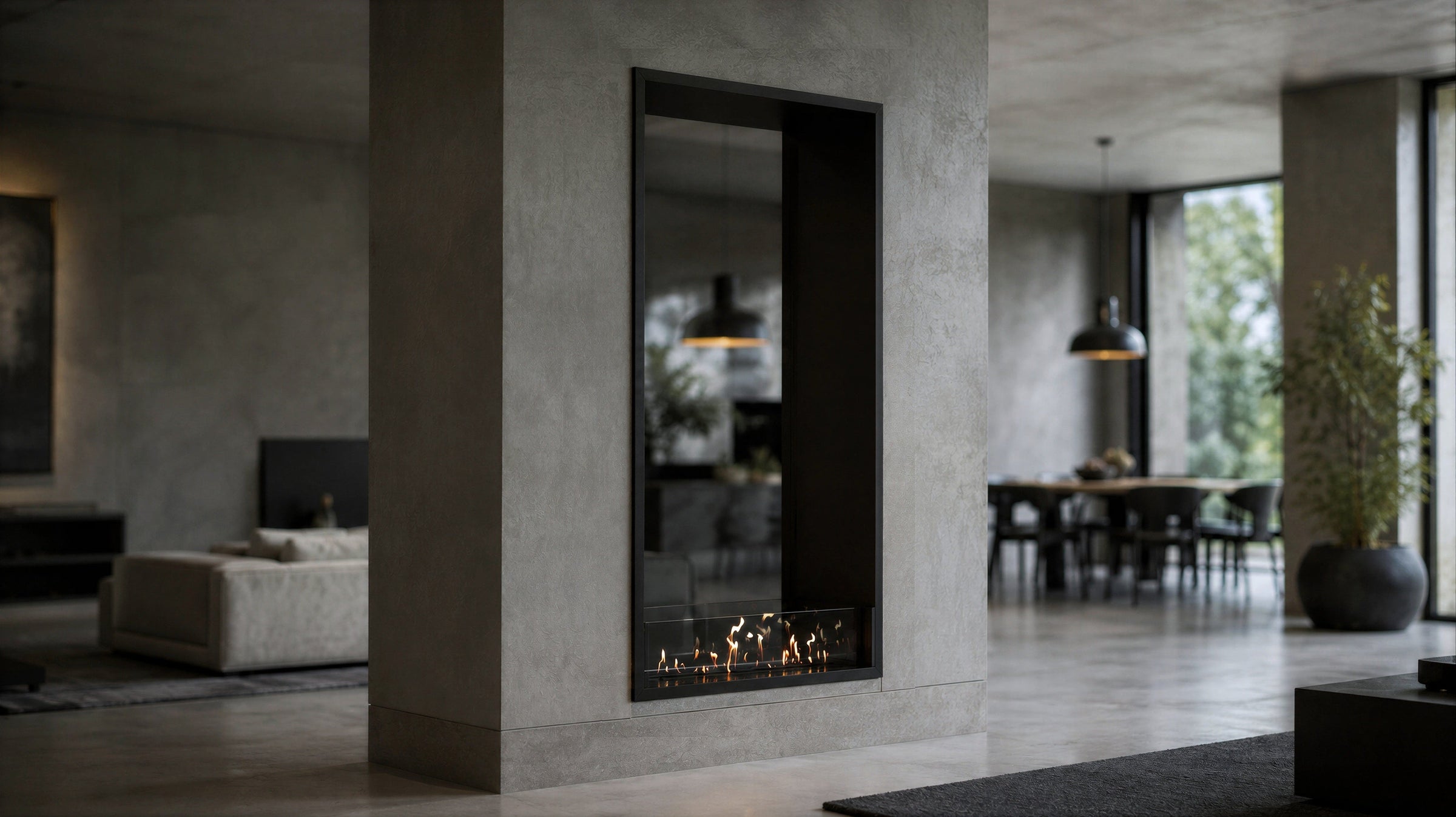 Fame Vertical Bio Ethanol Doorkijkhaard 100 x 140 cm – afbeelding 2