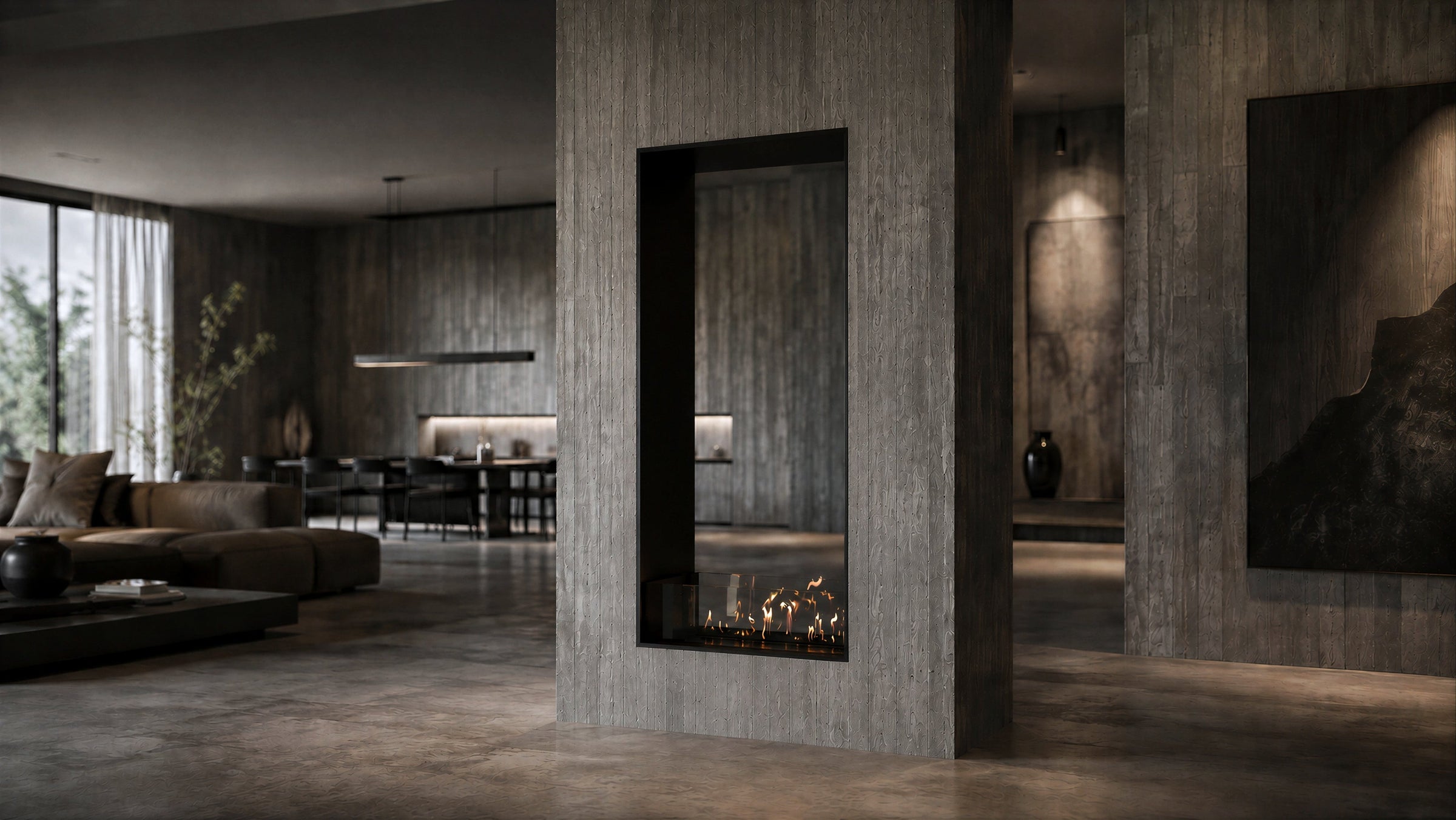 Fame Vertical Bio Ethanol Doorkijkhaard 100 x 160 cm – afbeelding 2