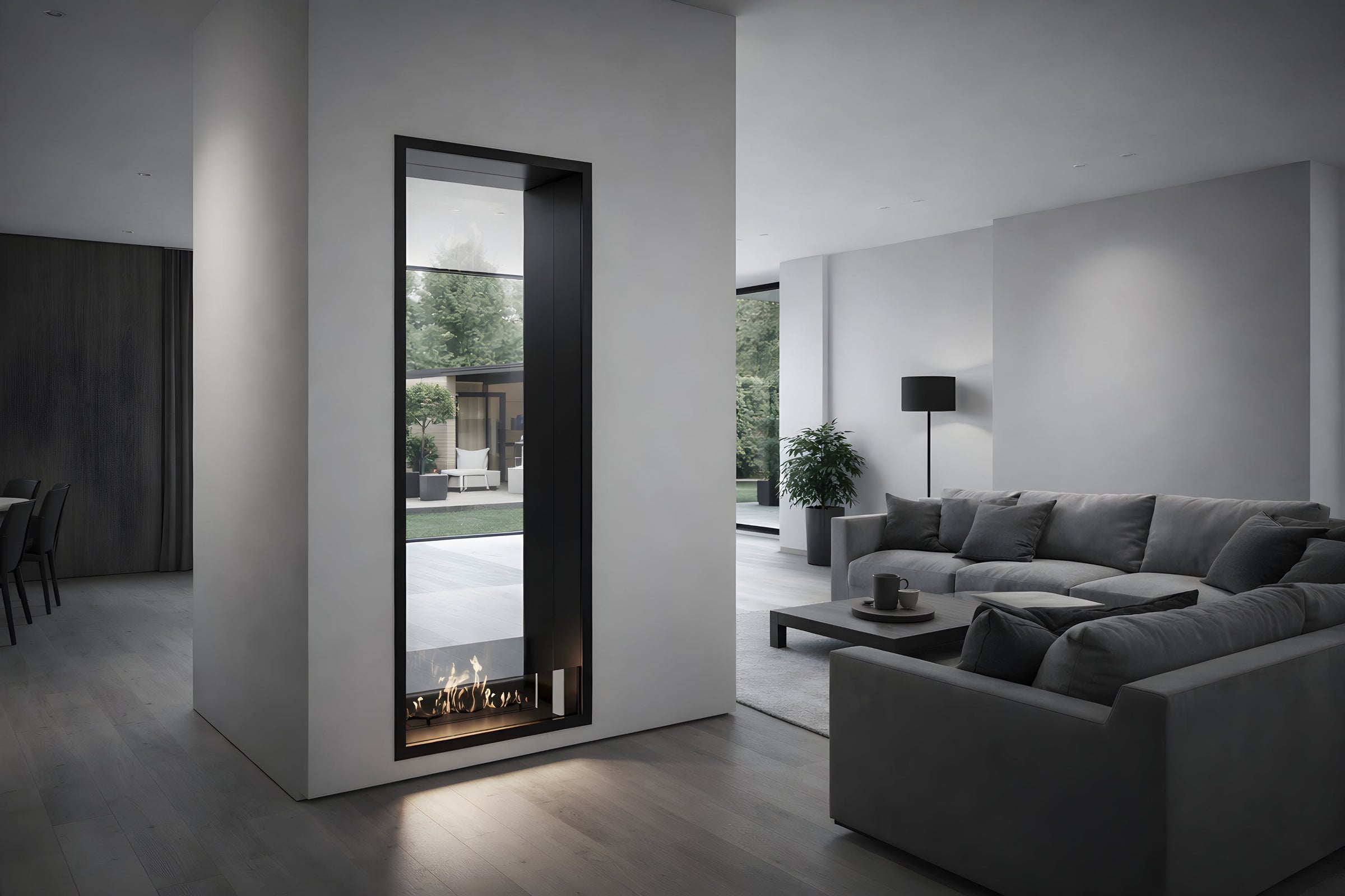 Fame Vertical Bio Ethanol Doorkijkhaard 70 x 200 cm – afbeelding 2