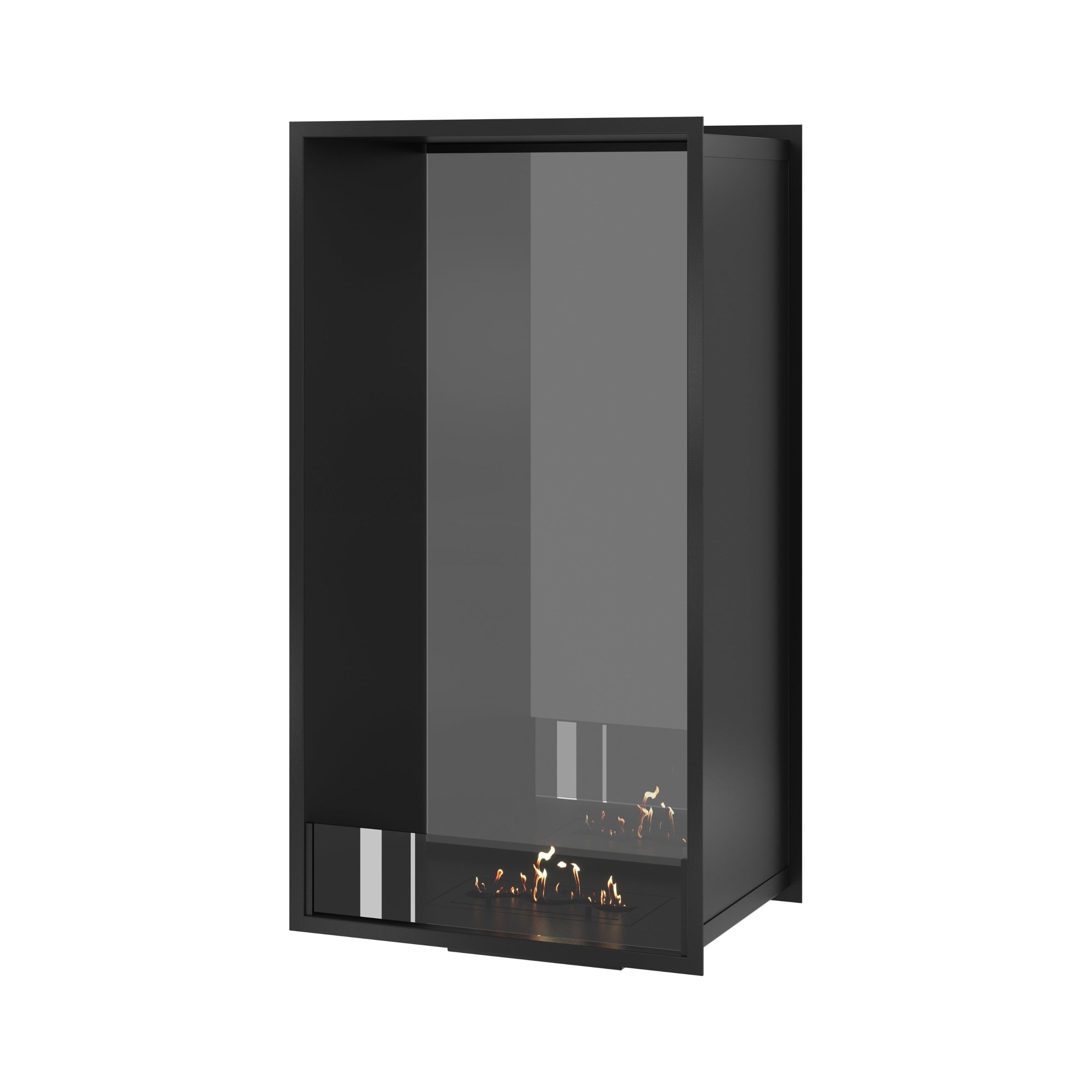 Fame Vertical Doorkijkhaard Enkel Volle Glas 60 x 140 cm – afbeelding 1