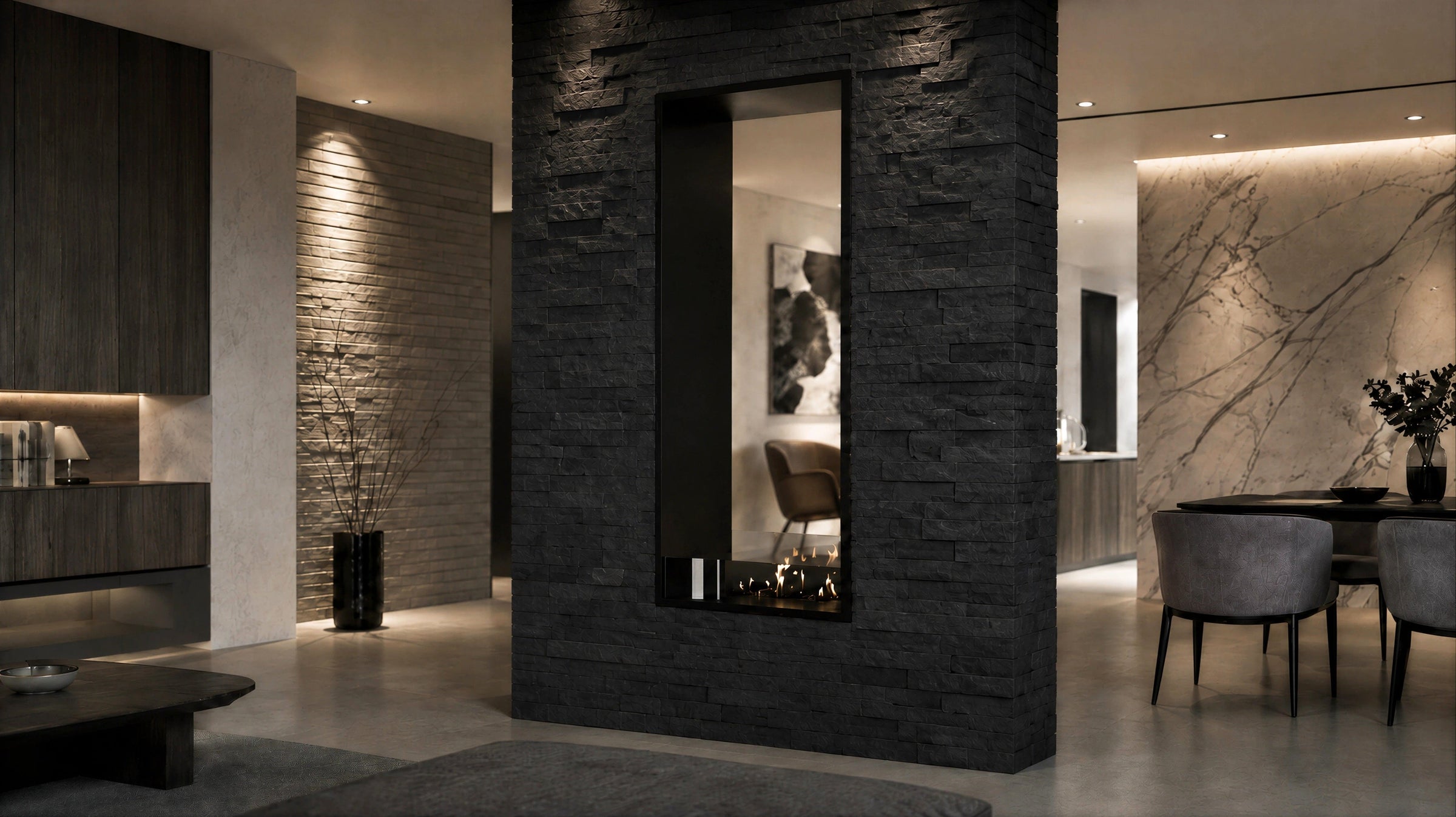 Fame Vertical Bio Ethanol Doorkijkhaard 60 x 180 cm – afbeelding 2