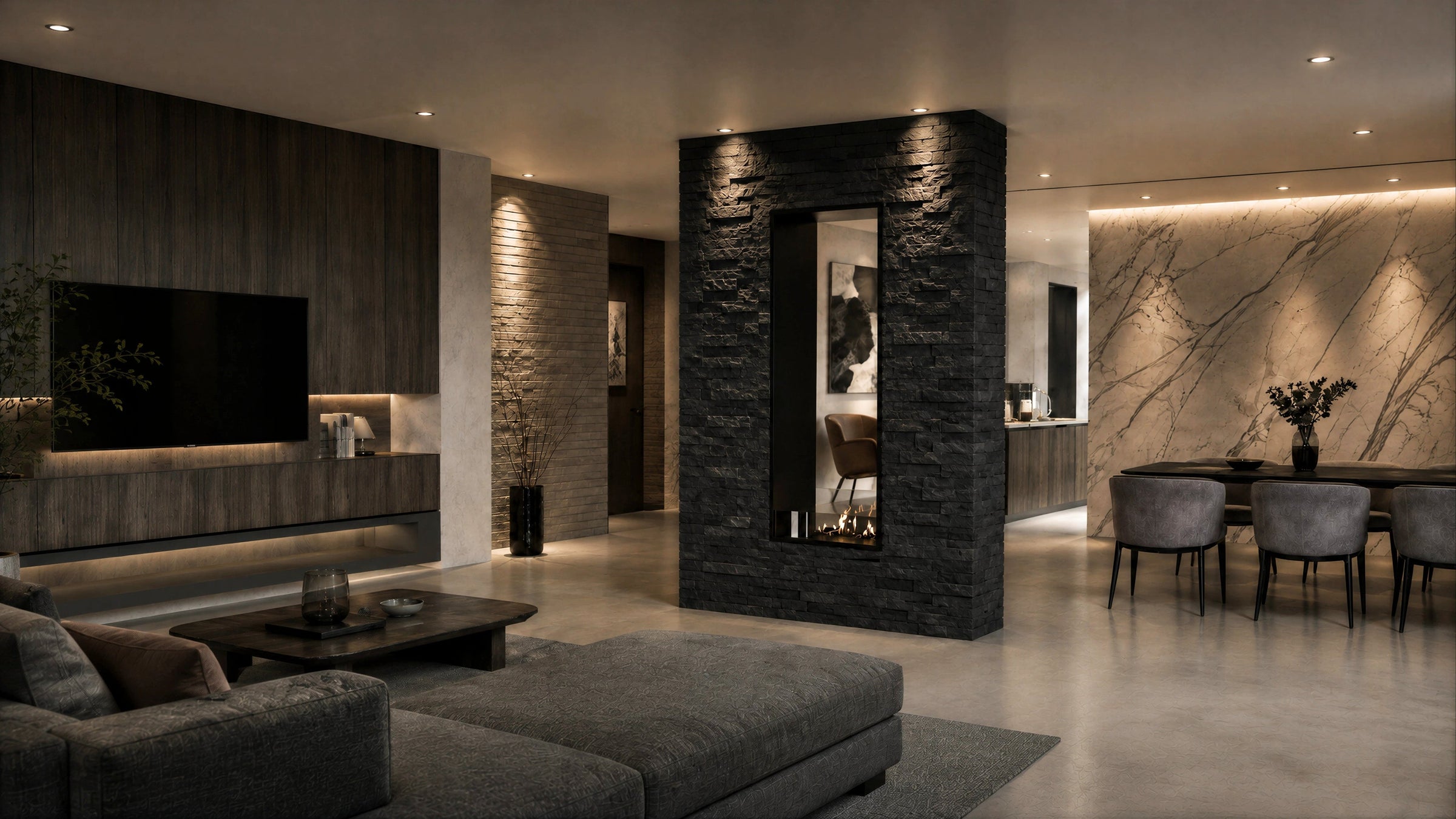 Fame Vertical Bio Ethanol Doorkijkhaard 60 x 180 cm – afbeelding 3