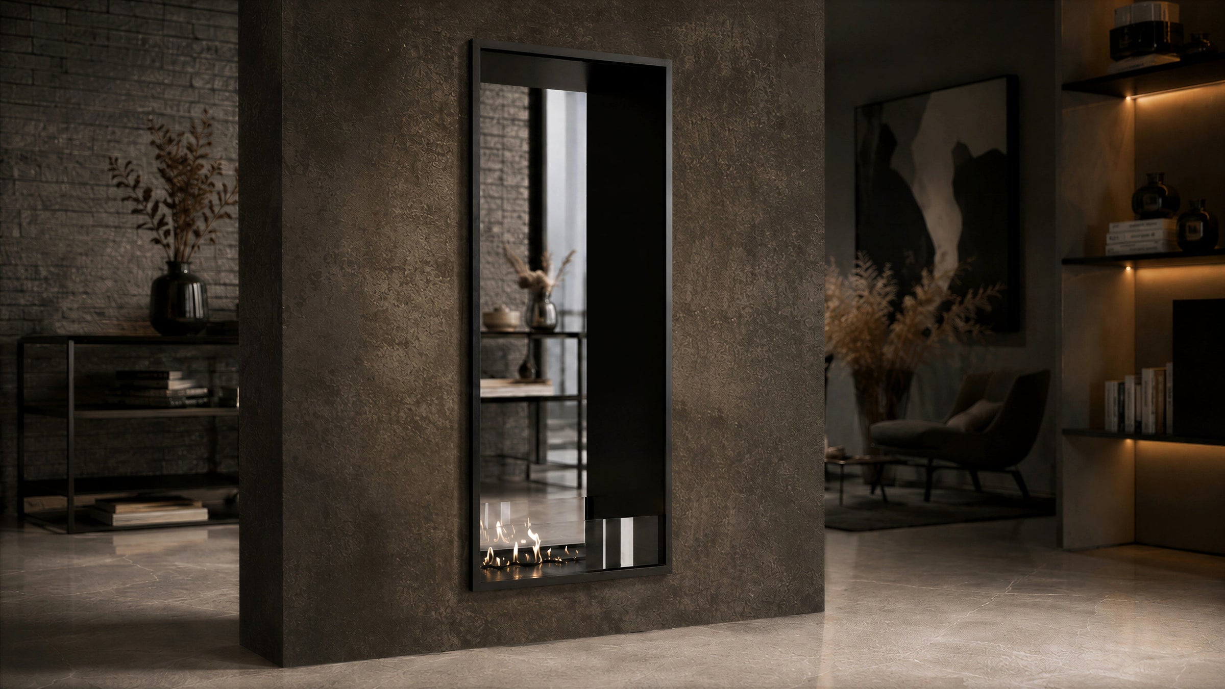 Fame Vertical Bio Ethanol Doorkijkhaard 60 x 200 cm – afbeelding 2