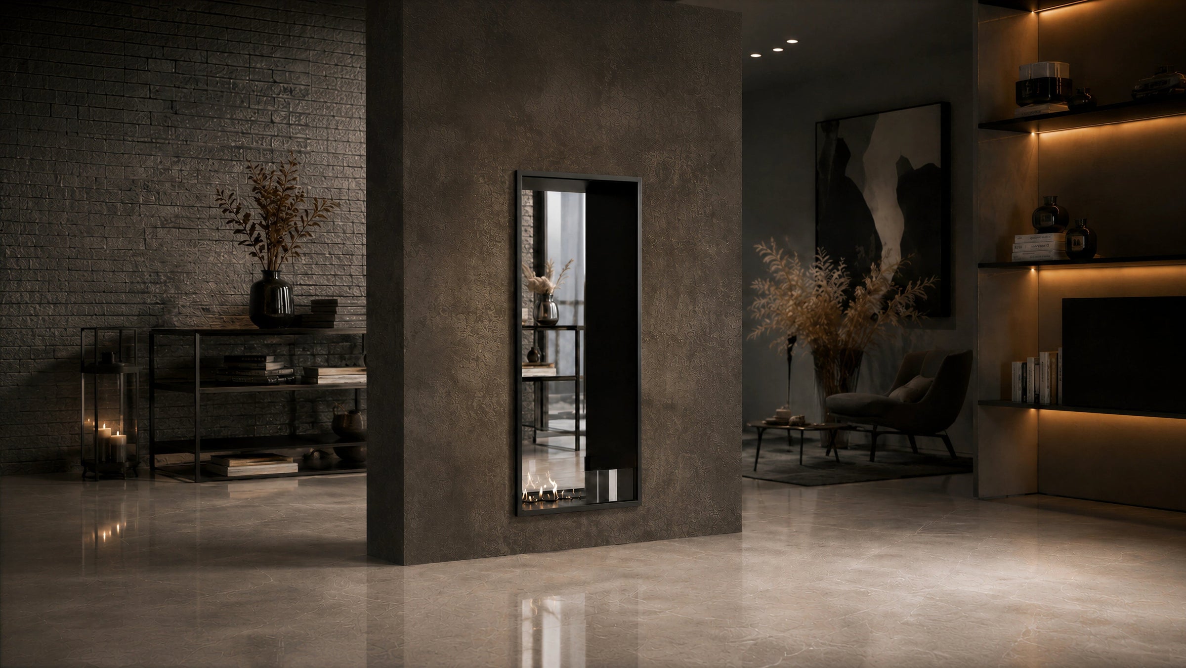 Fame Vertical Bio Ethanol Doorkijkhaard 60 x 200 cm – afbeelding 3