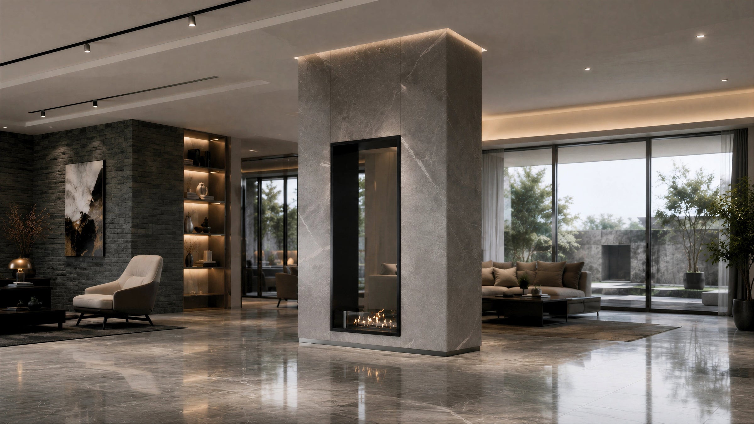 Fame Vertical Bio Ethanol Doorkijkhaard 70 x 140 cm – afbeelding 3