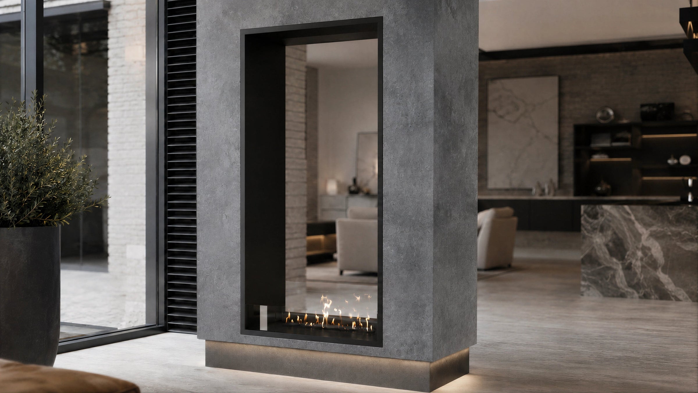 Fame Vertical Bio Ethanol Doorkijkhaard 70 x 160 cm – afbeelding 2