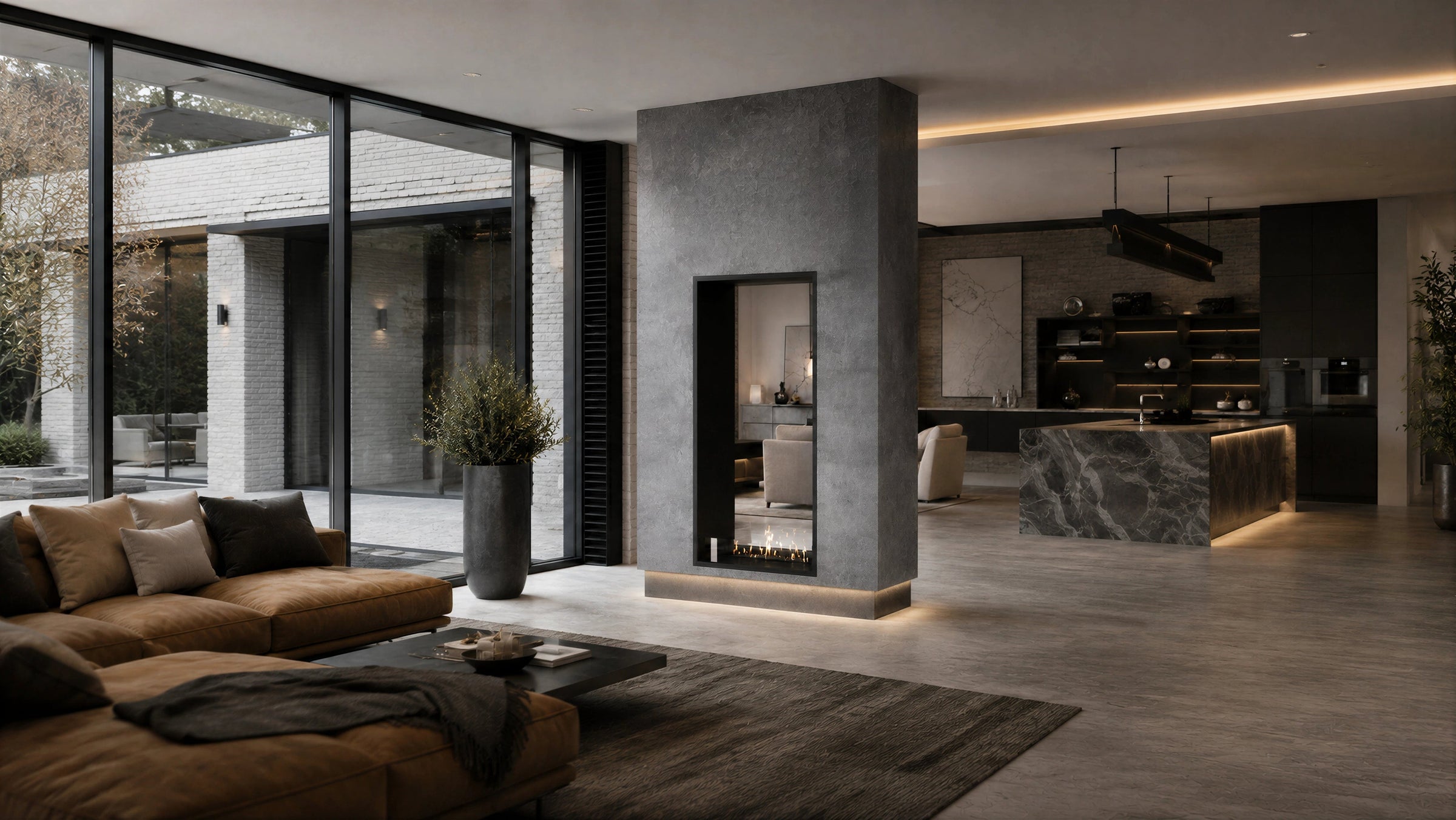 Fame Vertical Bio Ethanol Doorkijkhaard 70 x 160 cm – afbeelding 3