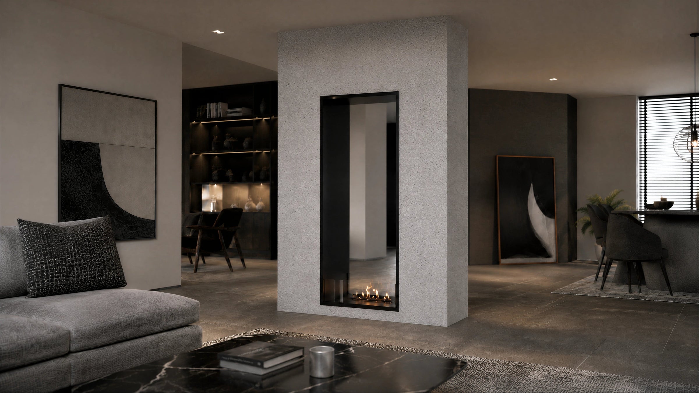 Fame Vertical Bio Ethanol Doorkijkhaard 70 x 180 cm – afbeelding 4