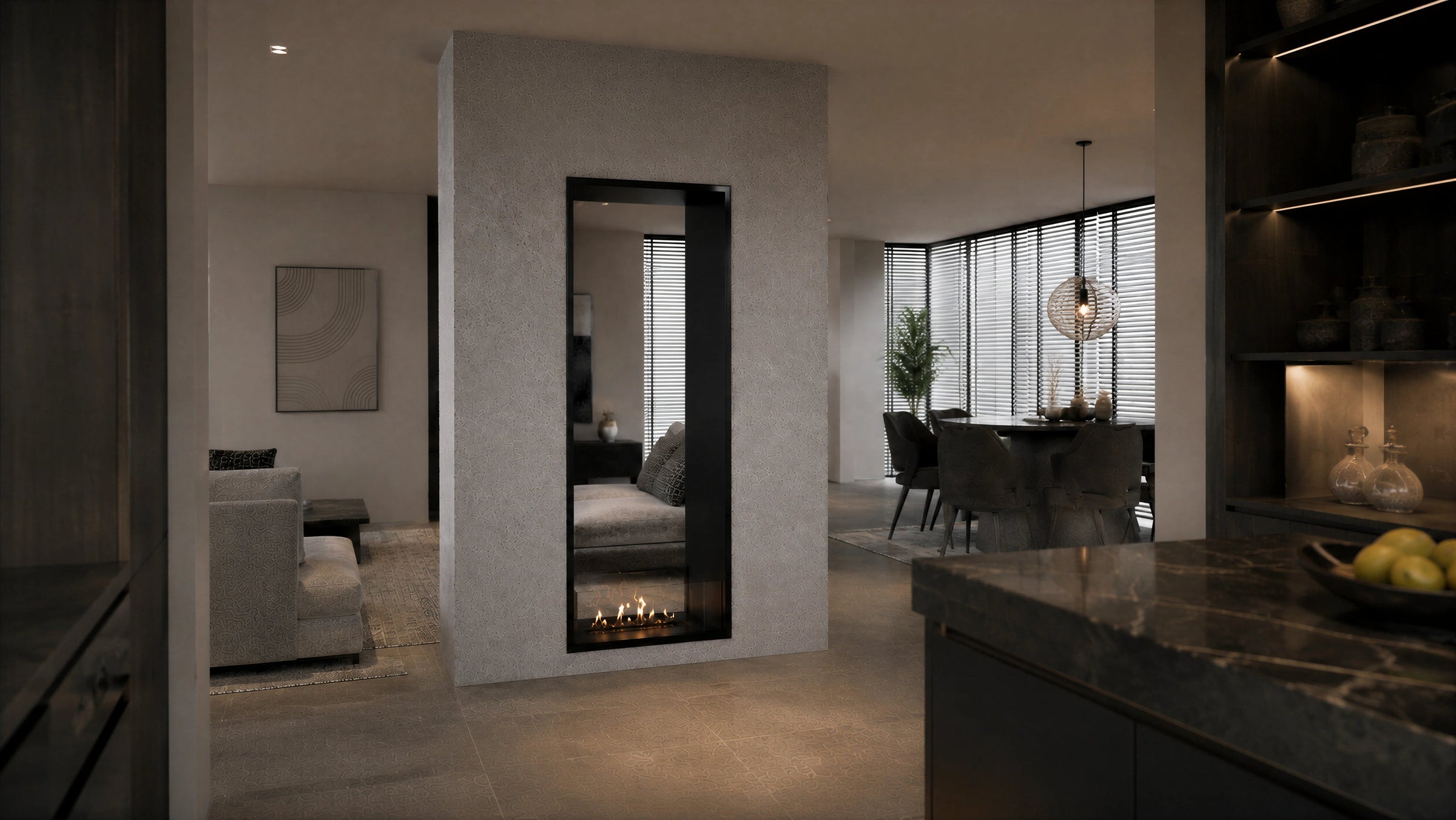 Fame Vertical Bio Ethanol Doorkijkhaard 70 x 180 cm – afbeelding 3