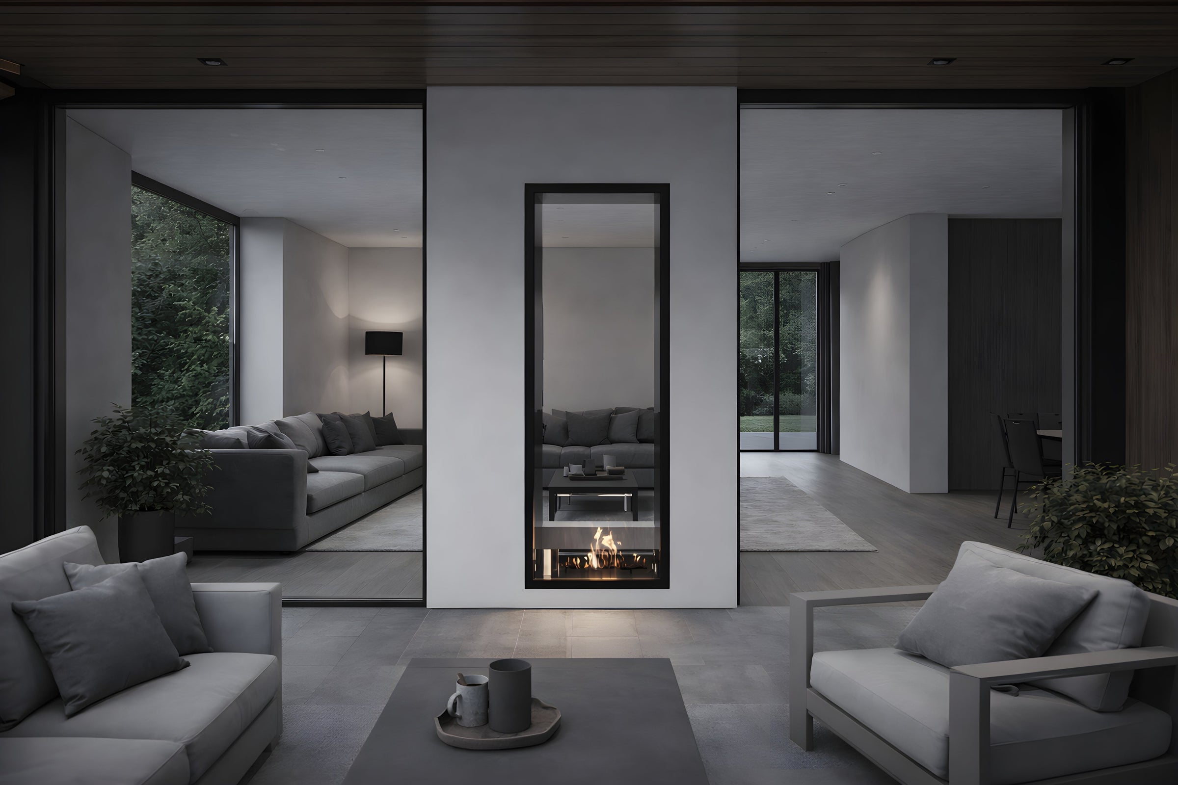 Fame Vertical Bio Ethanol Doorkijkhaard 60 x 200 cm – afbeelding 3