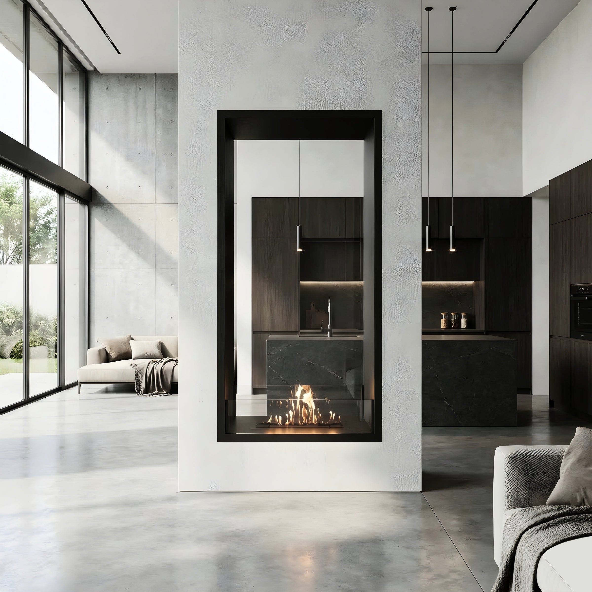 Fame Vertical Bio Ethanol Doorkijkhaard 80 x 120 cm – afbeelding 3