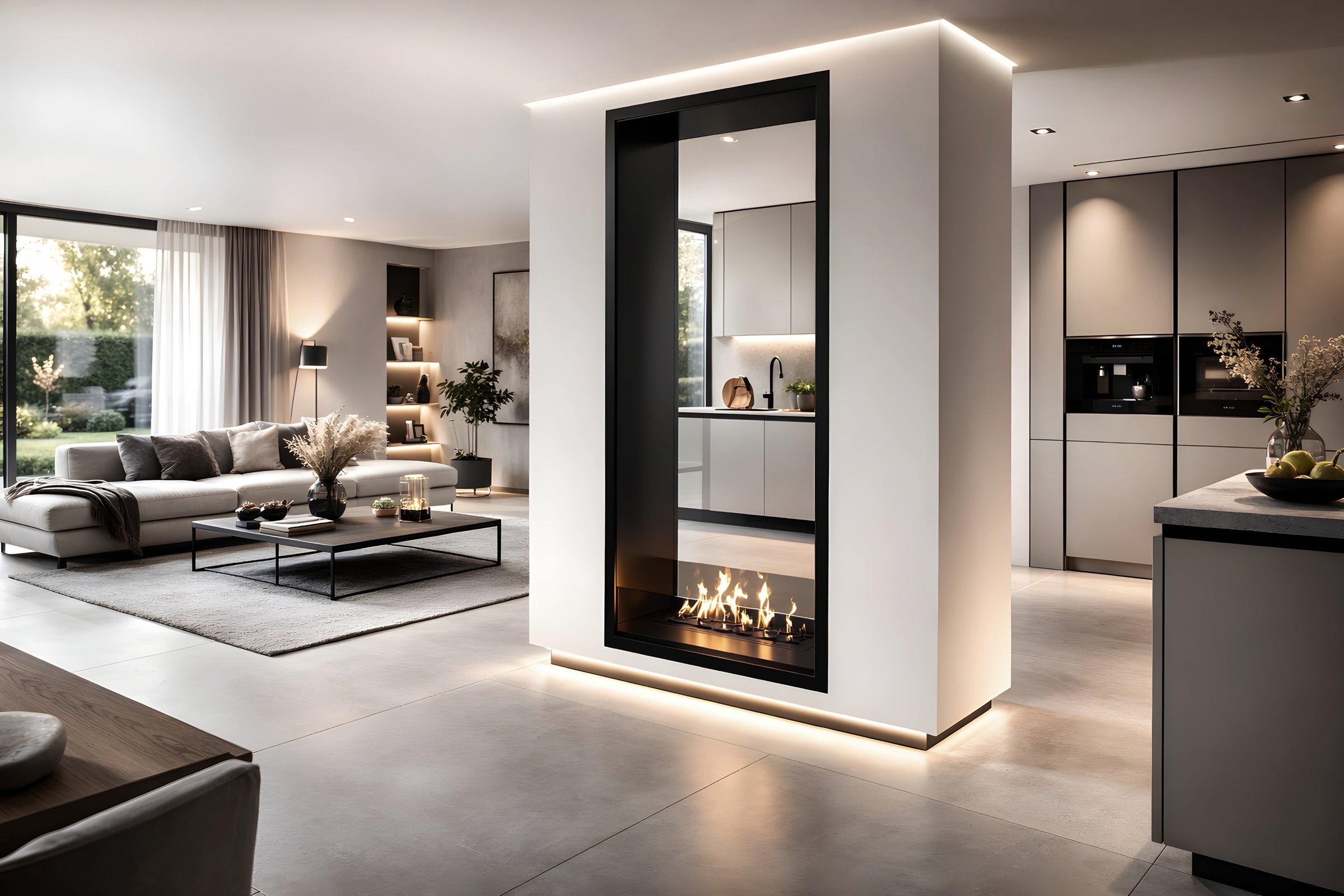 Fame Vertical Bio Ethanol Doorkijkhaard 80 x 180 cm – afbeelding 2