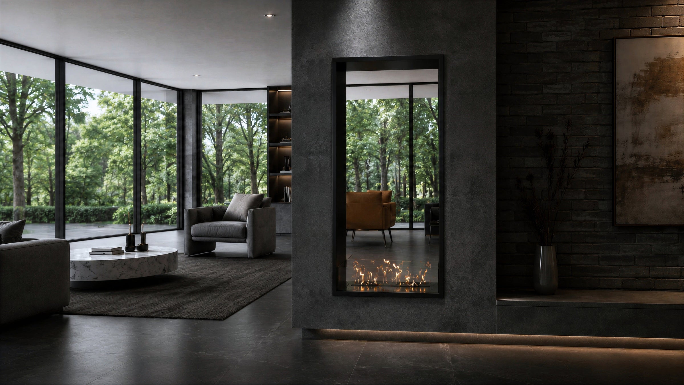 Fame Vertical Bio Ethanol Doorkijkhaard 80 x 120 cm – afbeelding 2