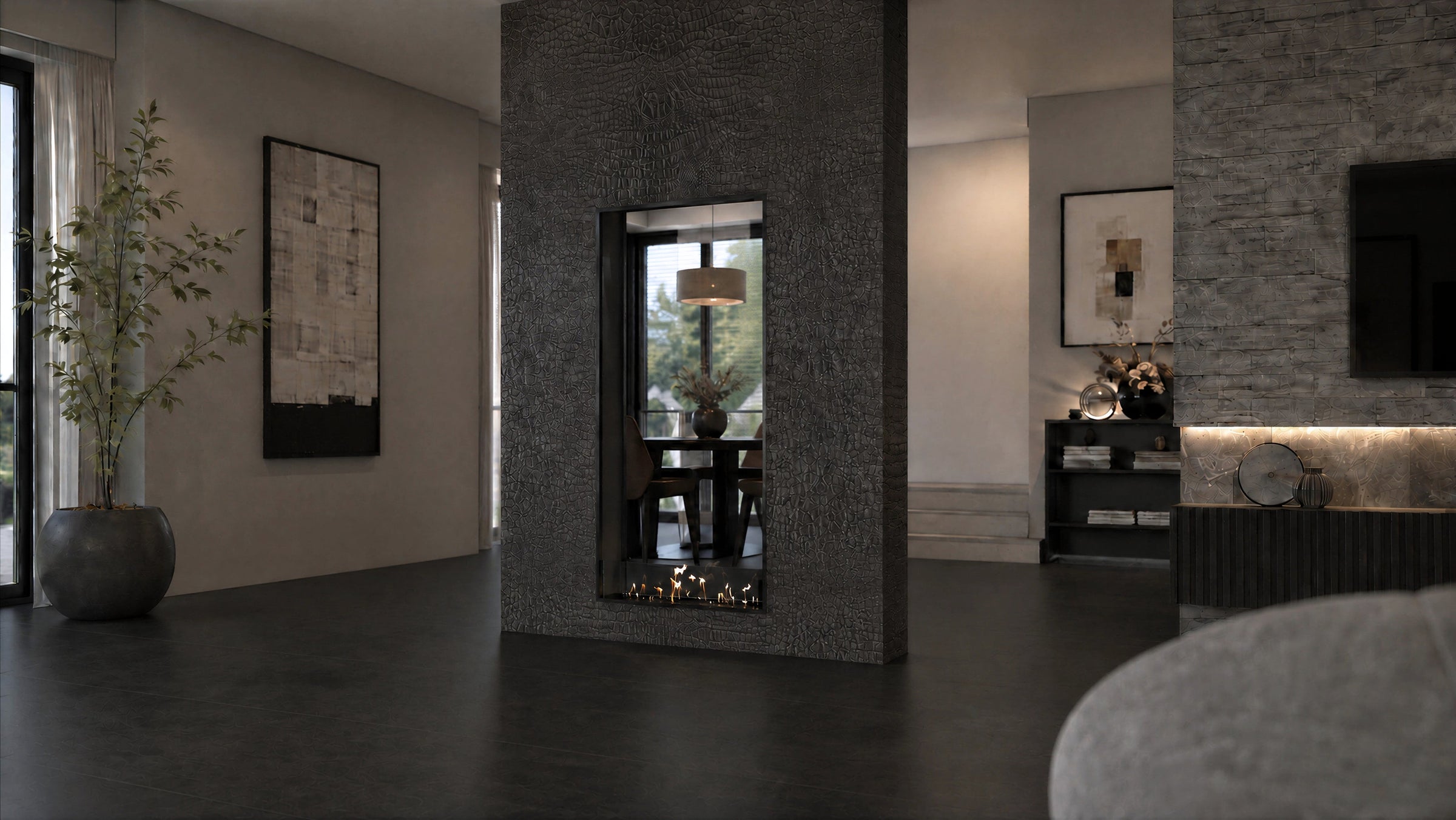 Fame Vertical Bio Ethanol Doorkijkhaard 80 x 160 cm – afbeelding 3