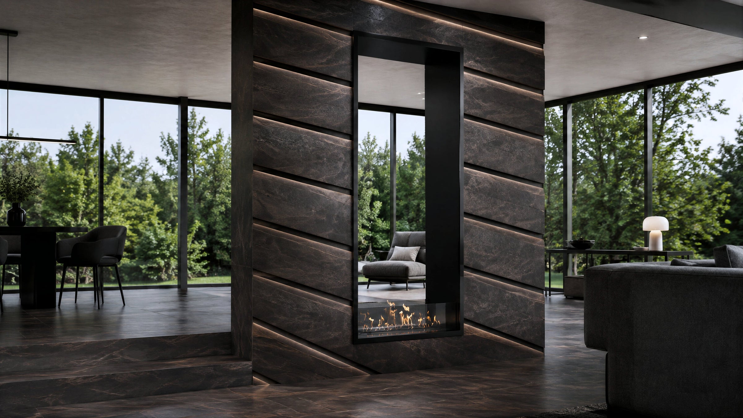 Fame Vertical Bio Ethanol Doorkijkhaard 80 x 180 cm – afbeelding 2