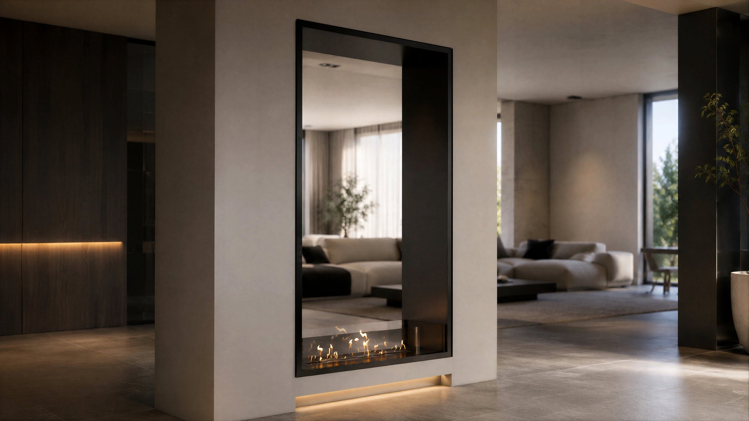 Fame Vertical Bio Ethanol Doorkijkhaard 90 x 100 cm – afbeelding 2