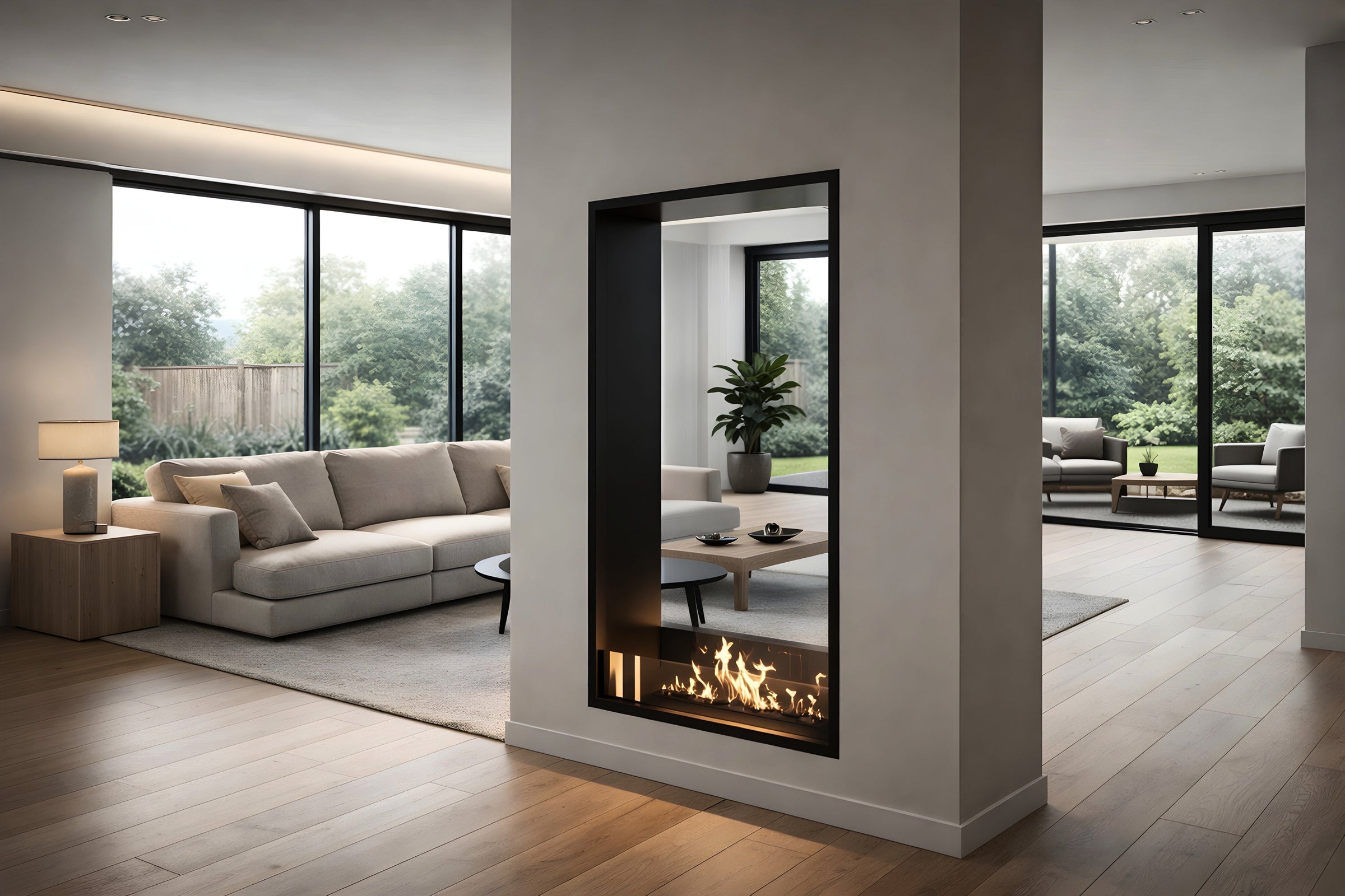Fame Vertical Bio Ethanol Doorkijkhaard 90 x 180 cm – afbeelding 3