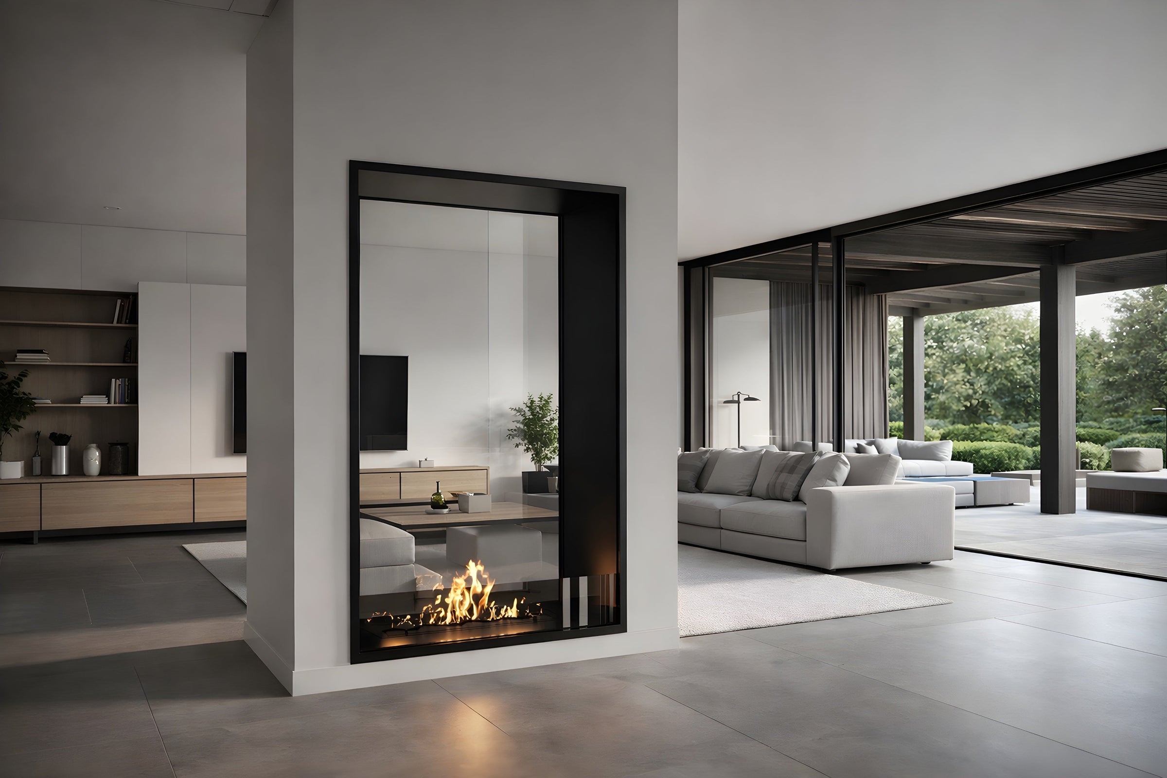 Fame Vertical Bio Ethanol Doorkijkhaard 90 x 180 cm – afbeelding 4