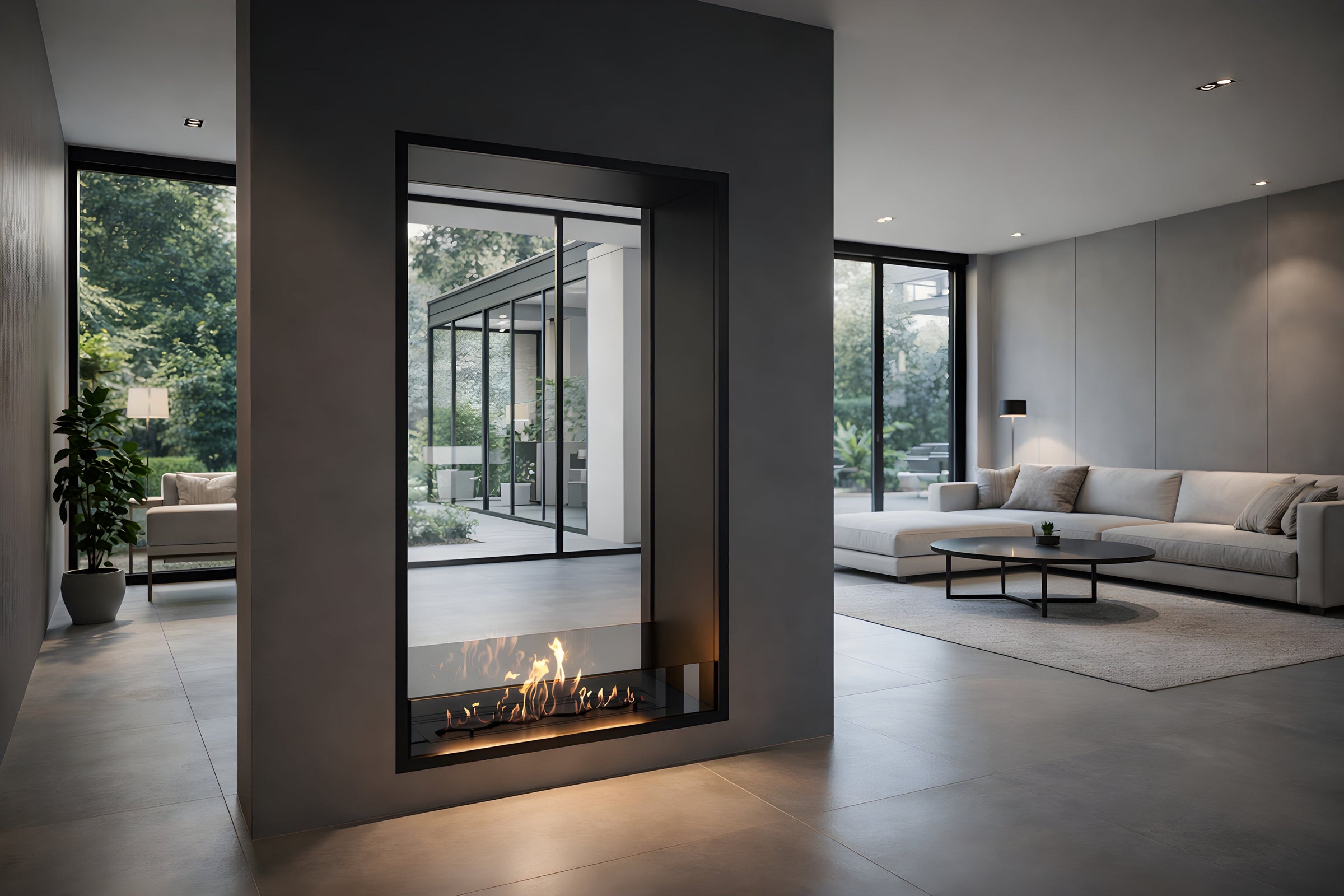 Fame Vertical Bio Ethanol Doorkijkhaard 90 x 120 cm – afbeelding 2