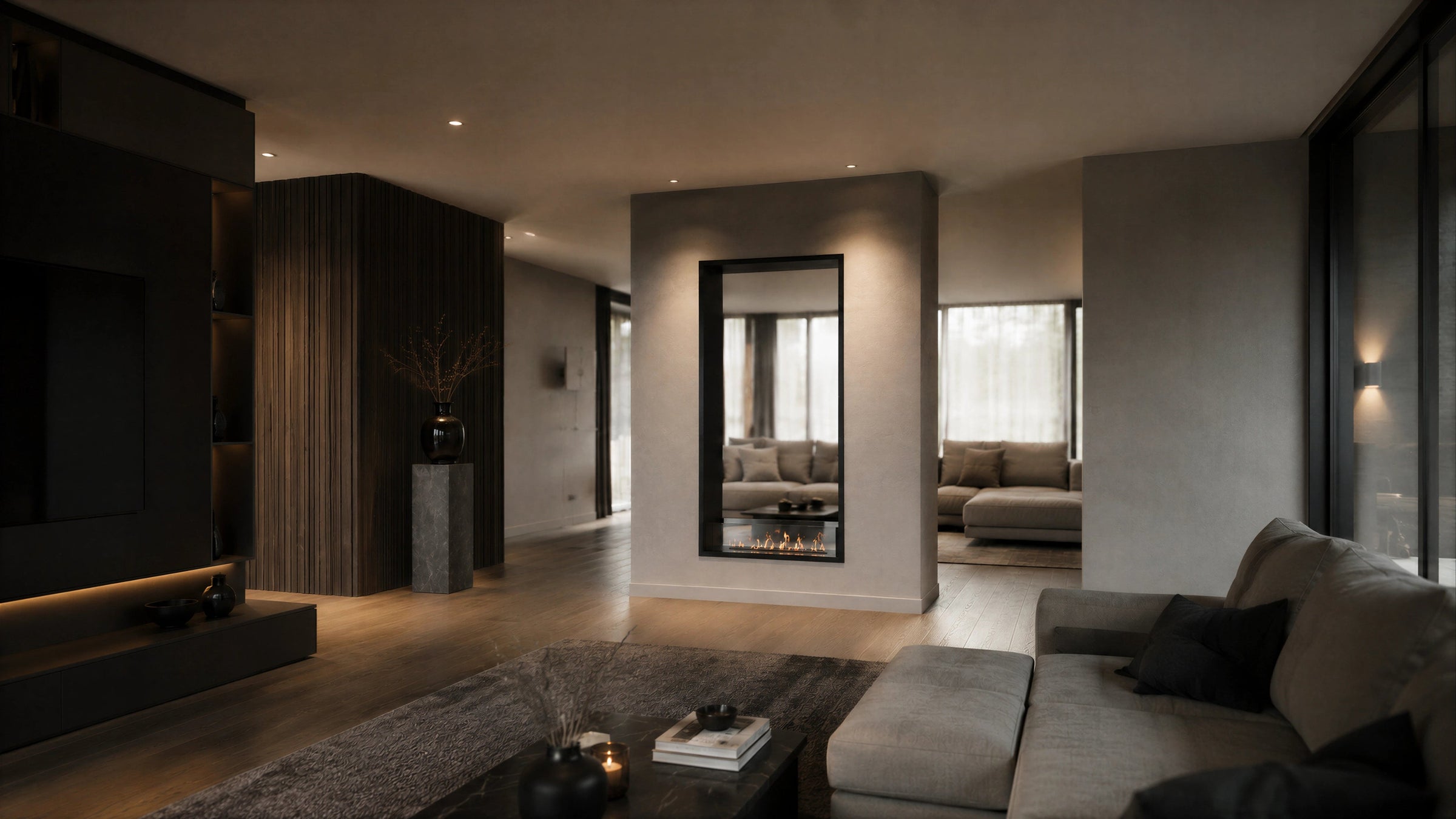 Fame Vertical Bio Ethanol Doorkijkhaard 90 x 140 cm – afbeelding 3