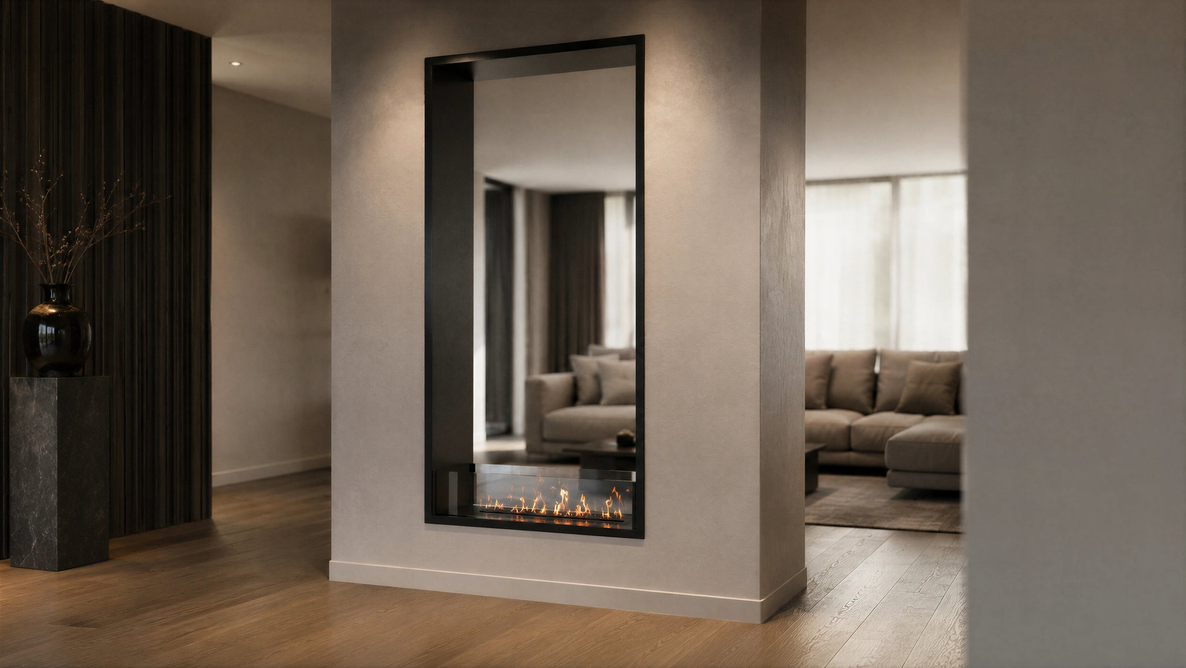 Fame Vertical Bio Ethanol Doorkijkhaard 90 x 140 cm – afbeelding 2