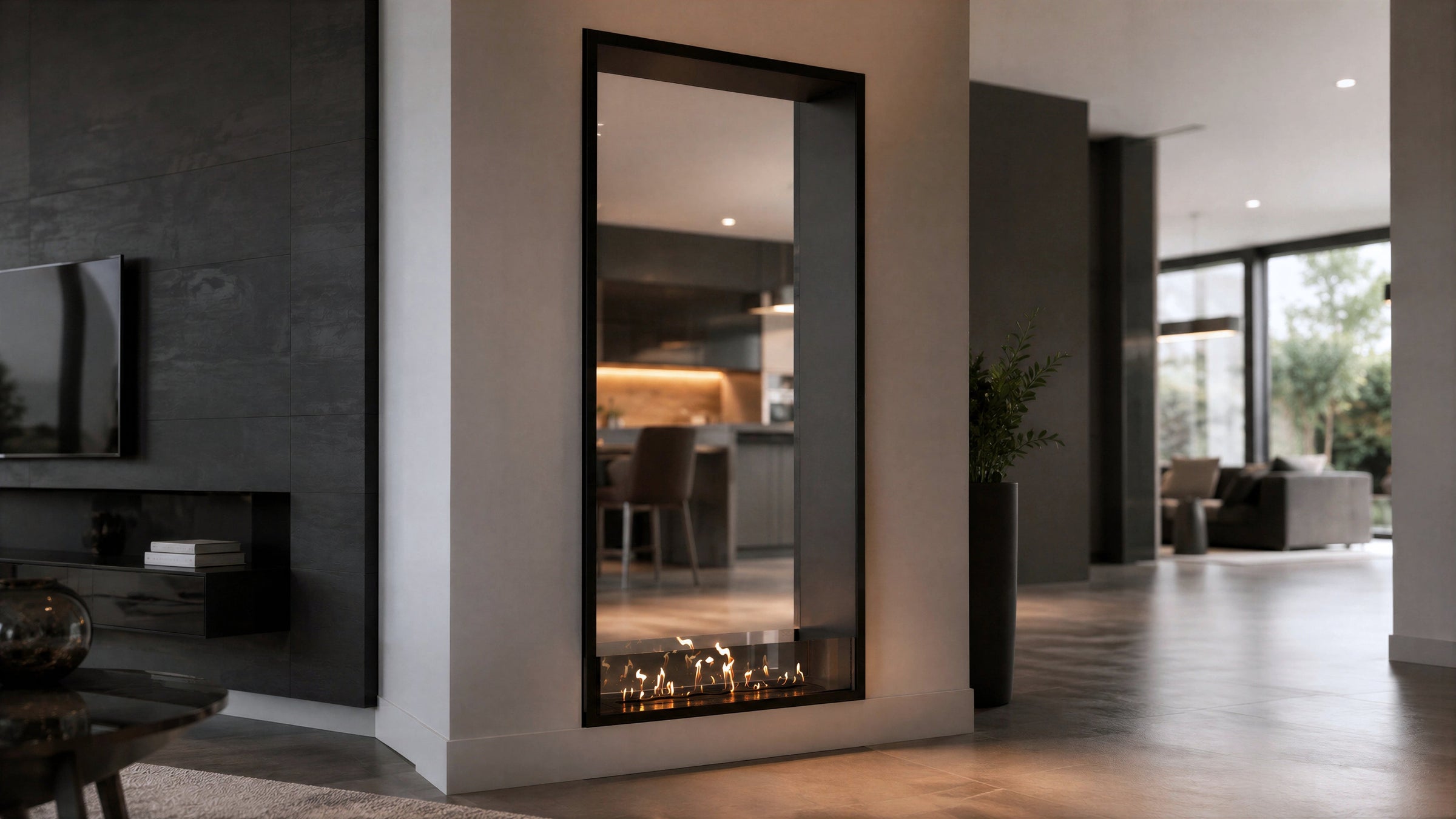 Fame Vertical Bio Ethanol Doorkijkhaard 90 x 160 cm – afbeelding 2