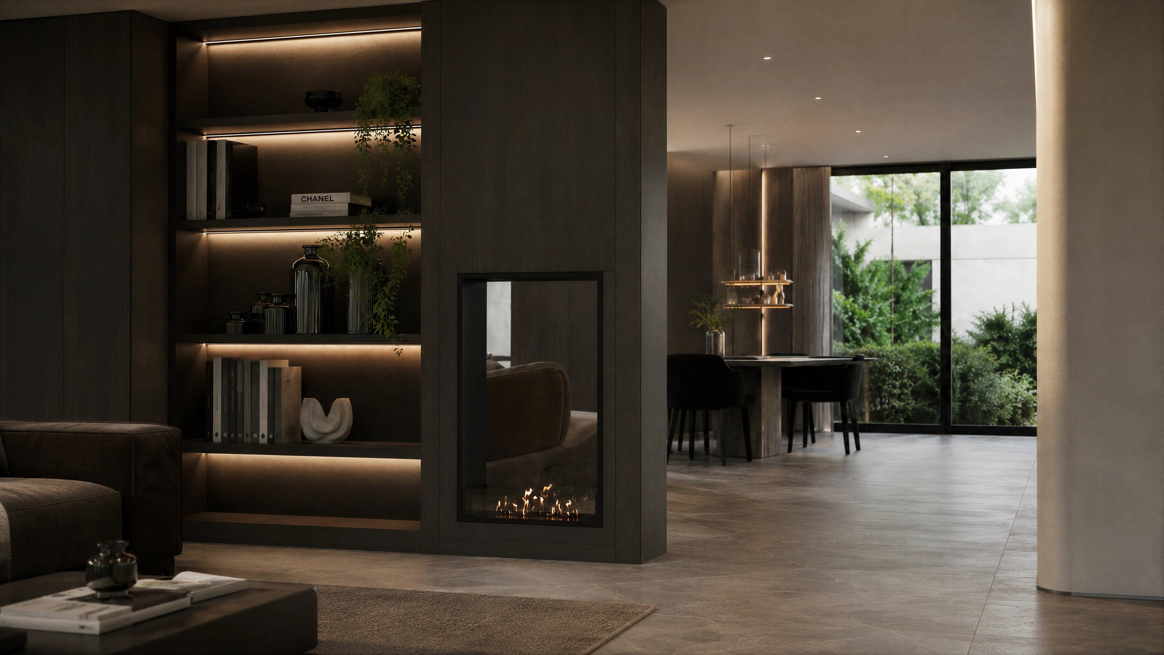 Fame Vertical Bio Ethanol Doorkijkhaard 90 x 200 cm – afbeelding 3