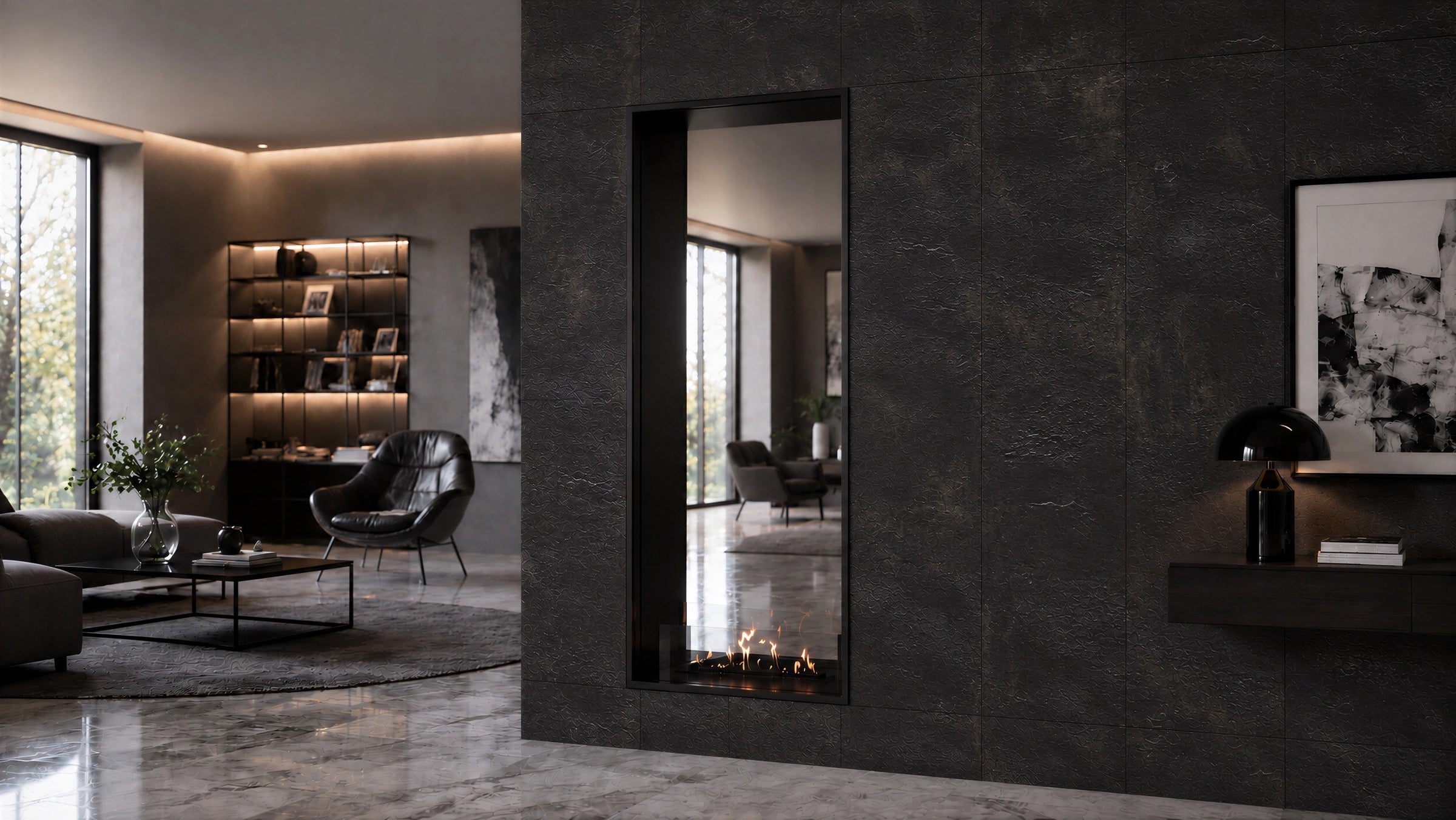 Fame Vertical Bio Ethanol Doorkijkhaard 60 x 140 cm – afbeelding 2
