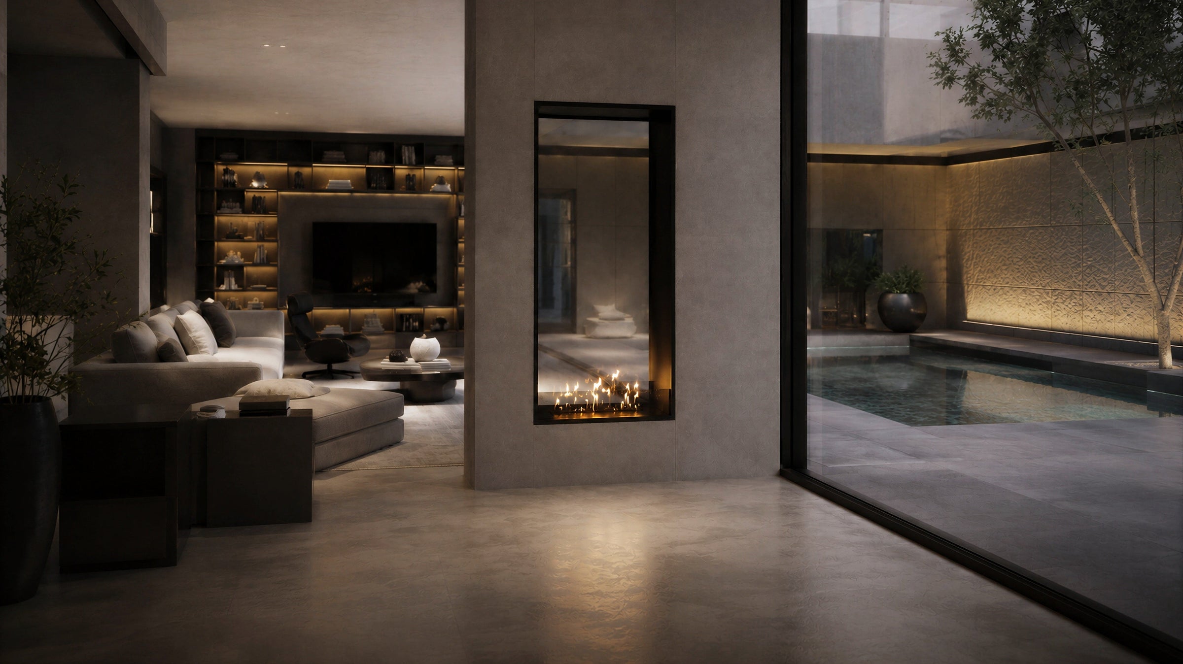 Fame Vertical Doorkijkhaard Enkel Volle Glas 100 x 120 cm – afbeelding 3