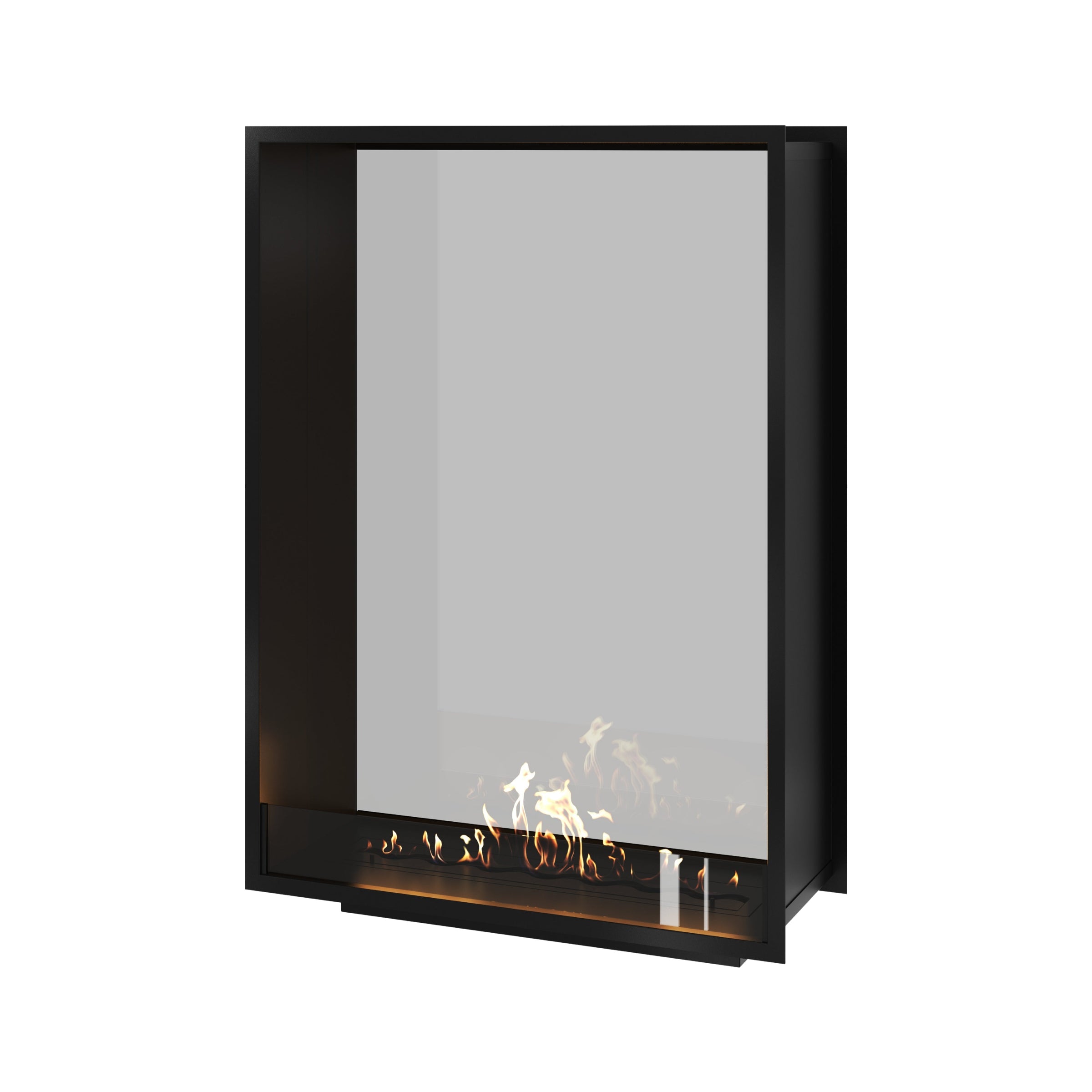 Fame Vertical Doorkijkhaard Enkel Volle Glas 100 x 120 cm – afbeelding 1