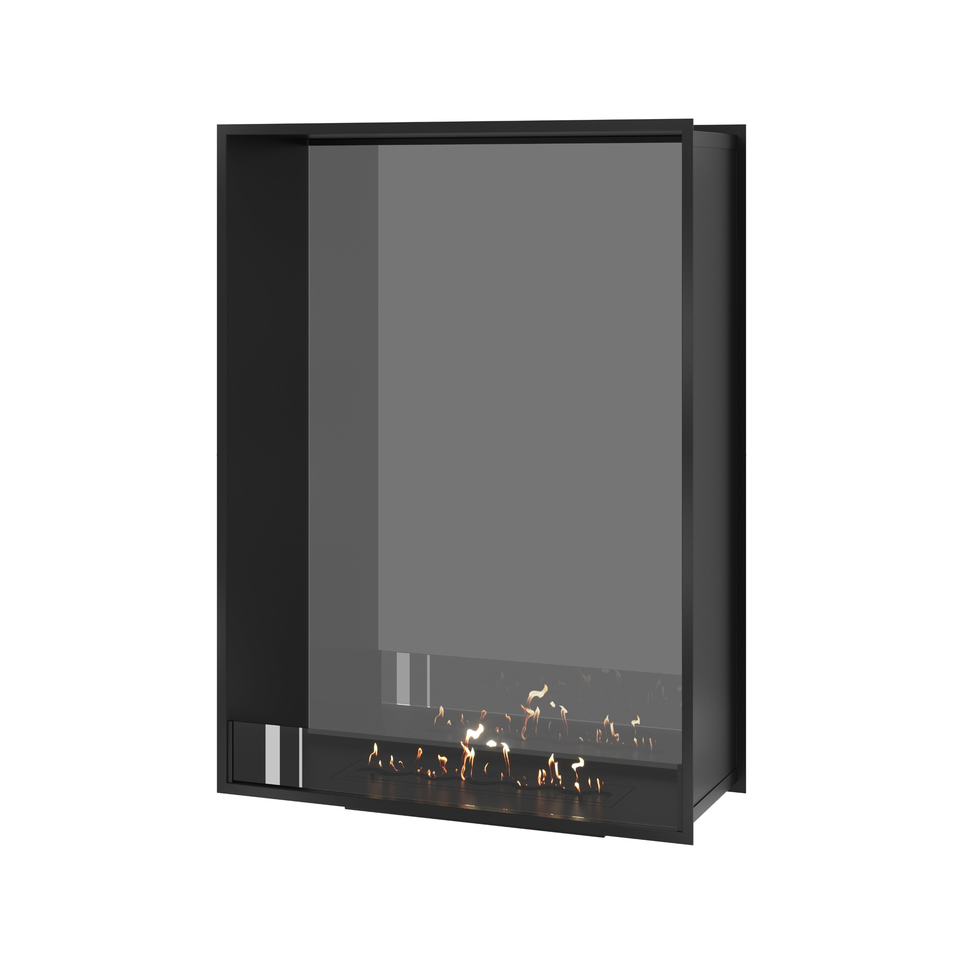 Fame Vertical Doorkijkhaard Enkel Volle Glas 100 x 120 cm – afbeelding 1