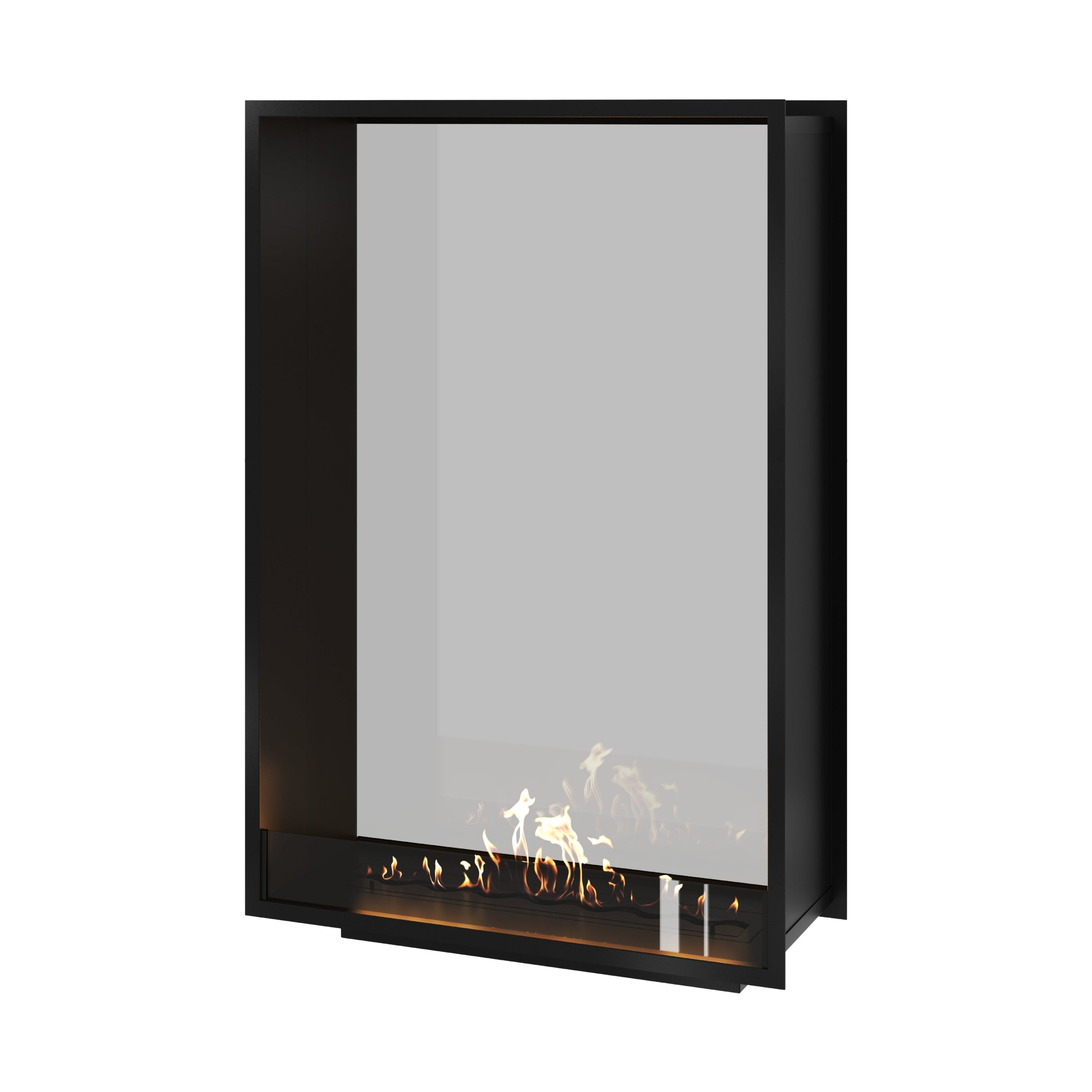 Fame Vertical Doorkijkhaard Enkel Volle Glas 100 x 140 cm – afbeelding 1