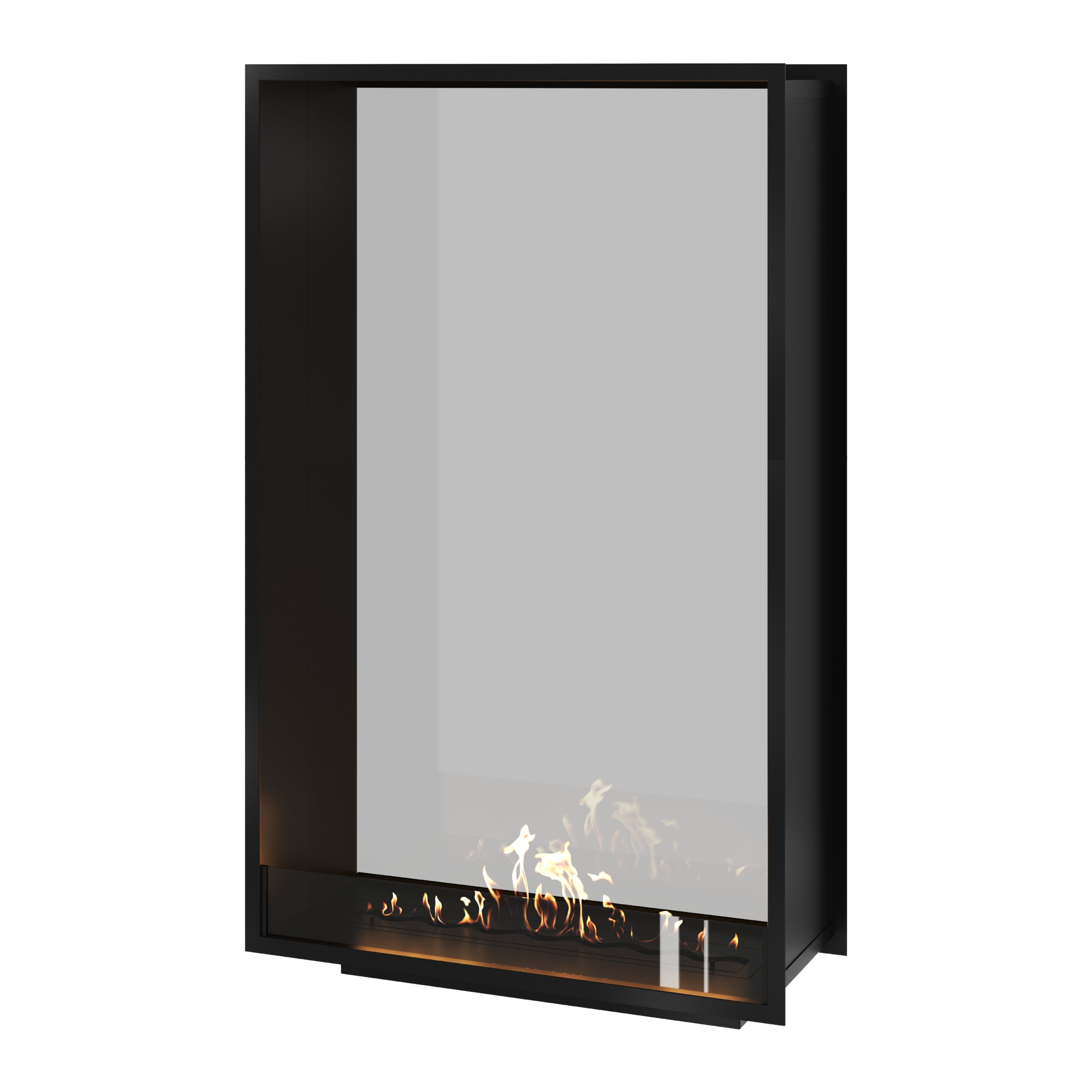 Fame Vertical Doorkijkhaard Enkel Volle Glas 100 x 180 cm – afbeelding 1