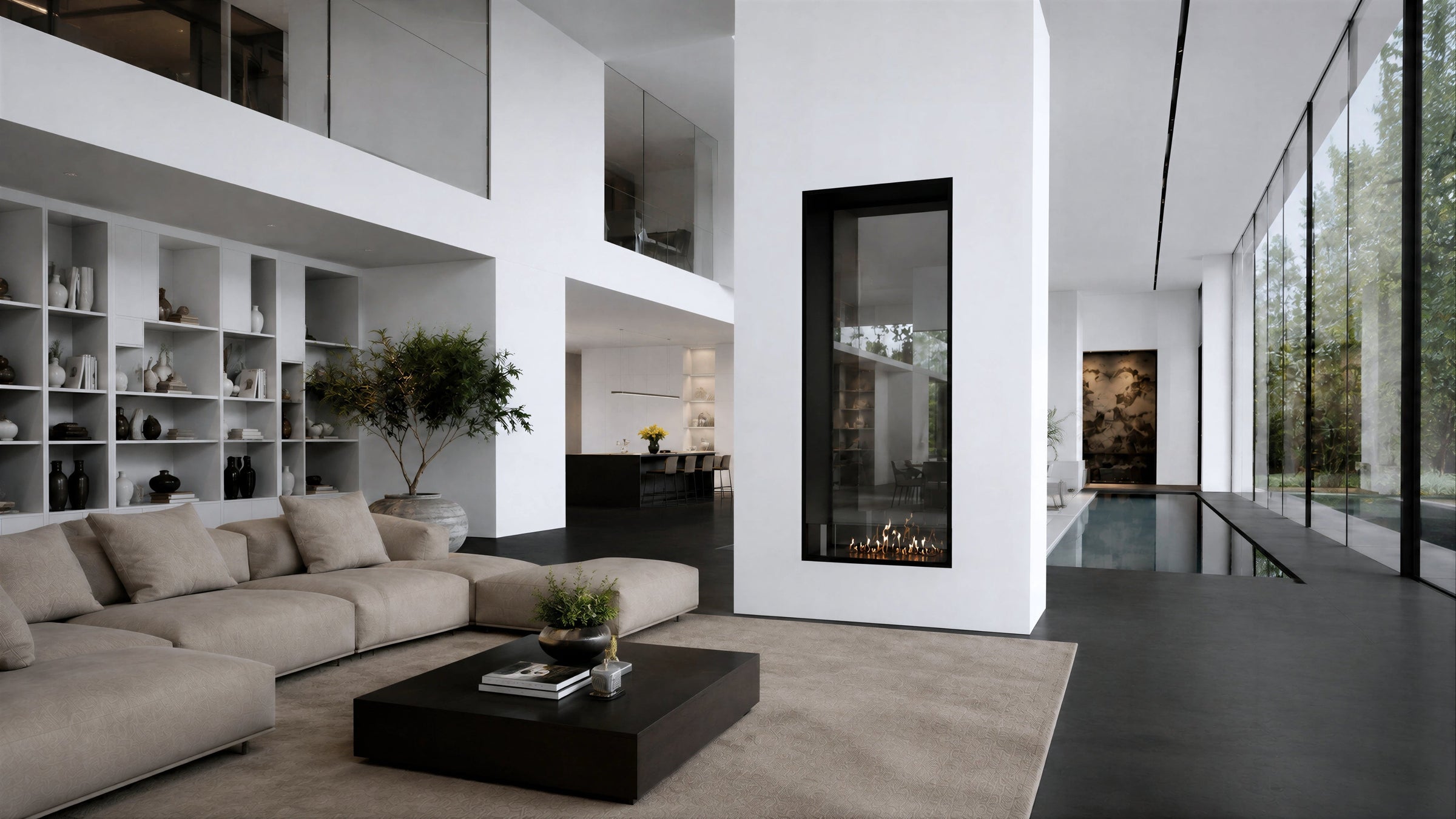Fame Vertical Doorkijkhaard Enkel Volle Glas 100 x 200 cm – afbeelding 3