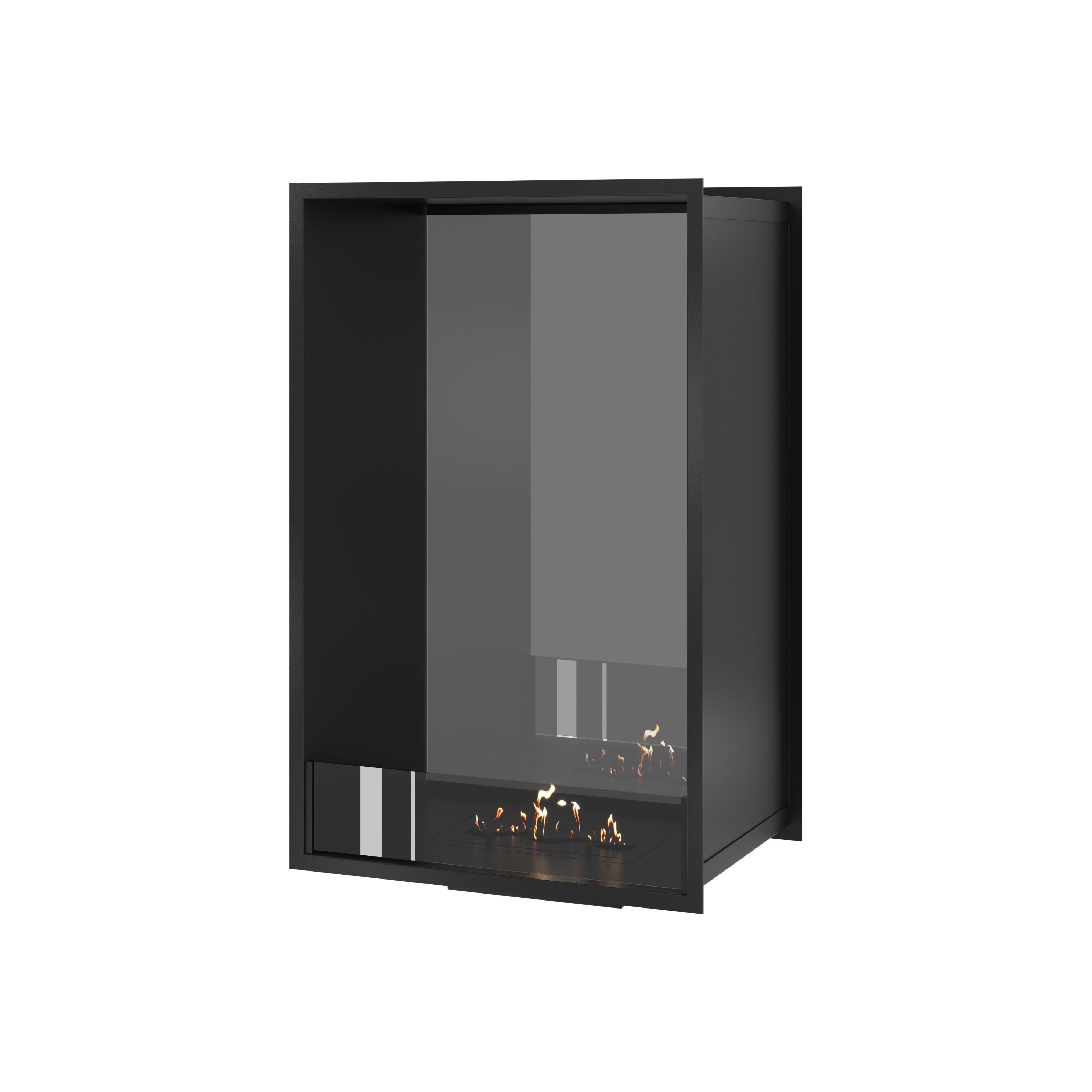 Fame Vertical Doorkijkhaard Enkel Volle Glas 60 x 100 cm – afbeelding 1