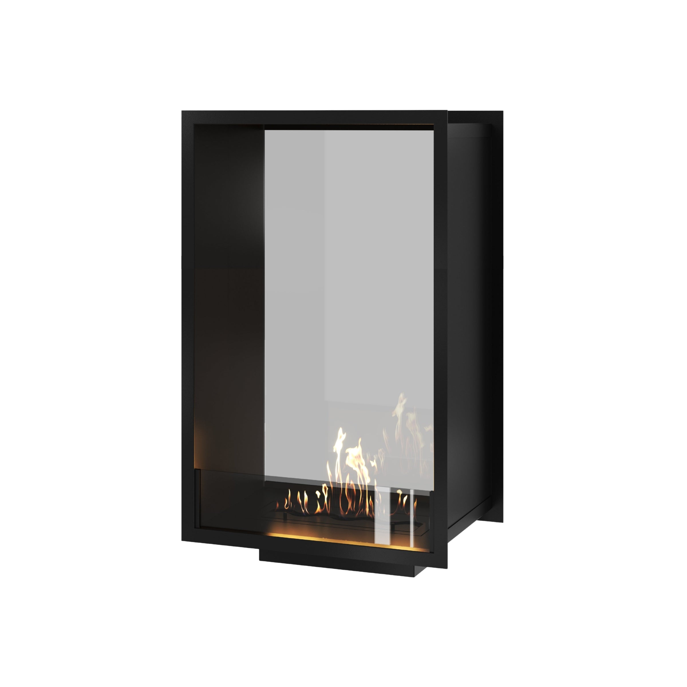 Fame Vertical Doorkijkhaard Enkel Volle Glas 60 x 100 cm – afbeelding 1