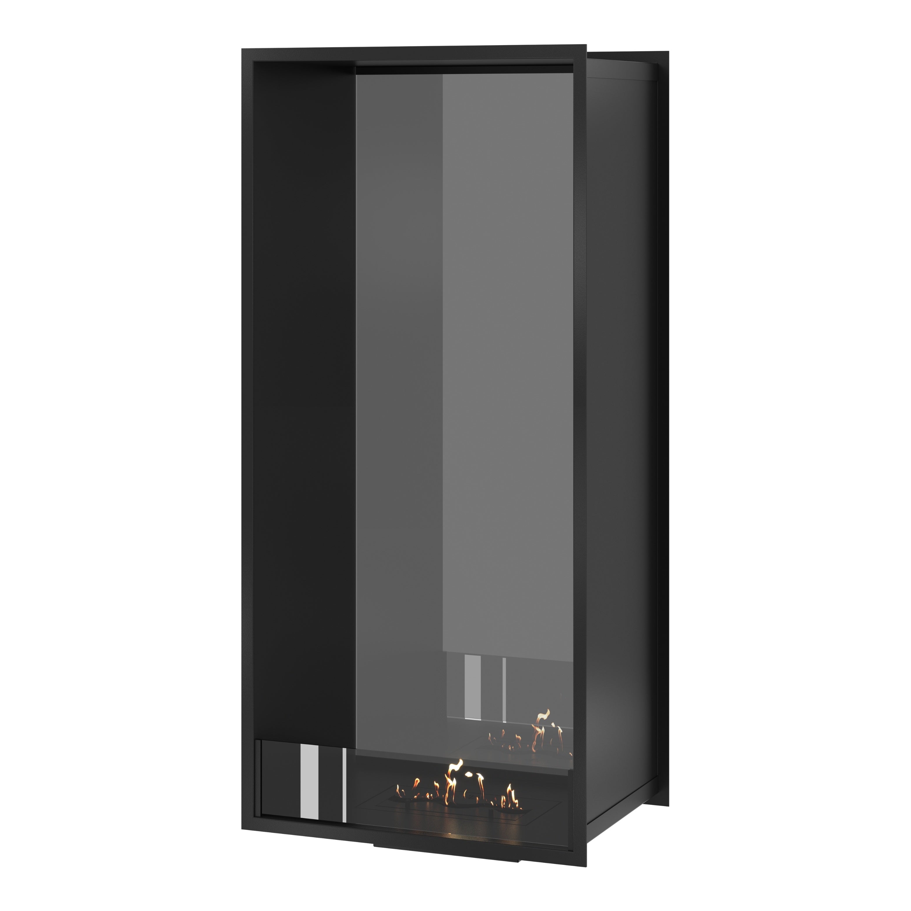 Fame Vertical Doorkijkhaard Enkel Volle Glas 60 x 200 cm – afbeelding 1