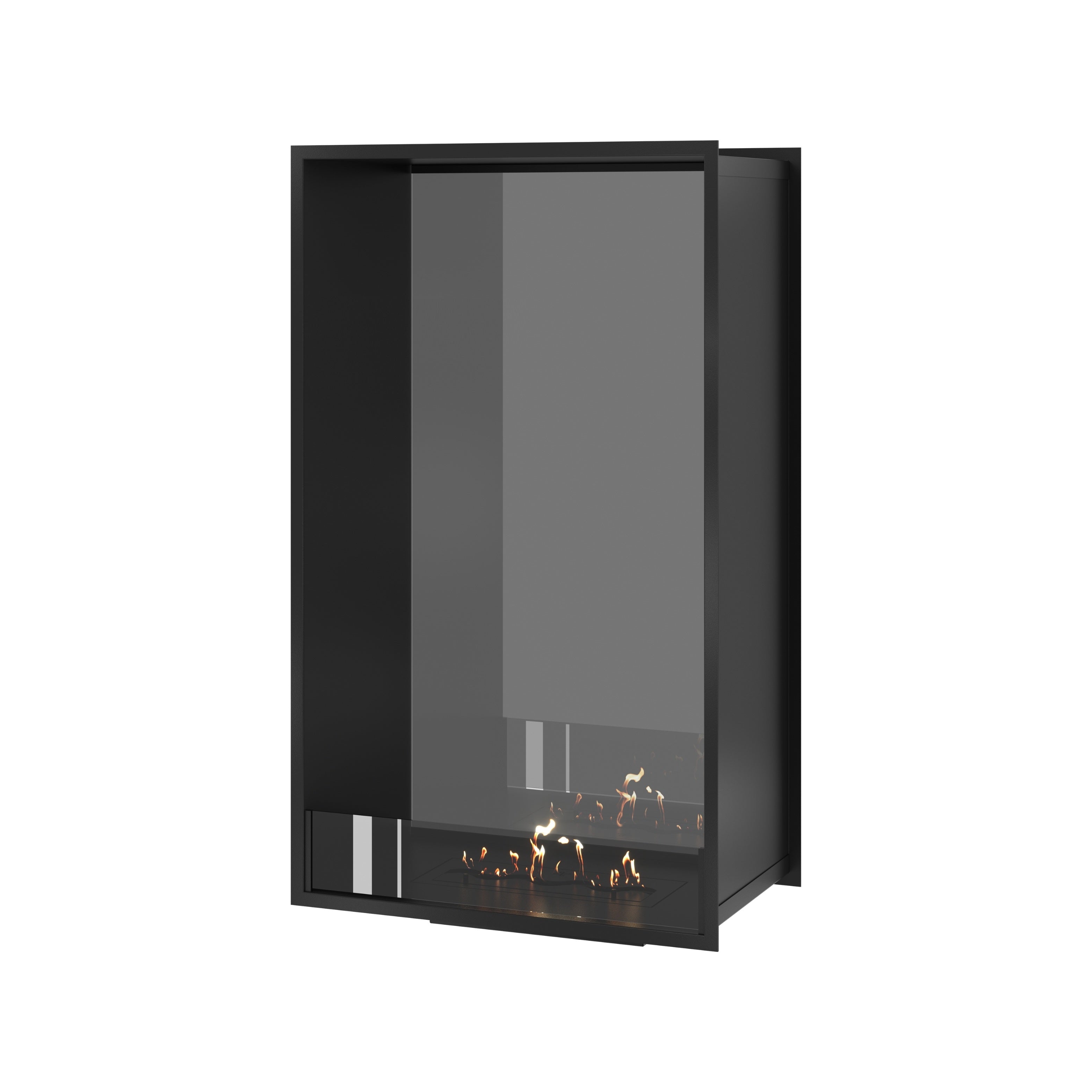 Fame Vertical Doorkijkhaard Enkel Volle Glas 70 x 120 cm – afbeelding 1